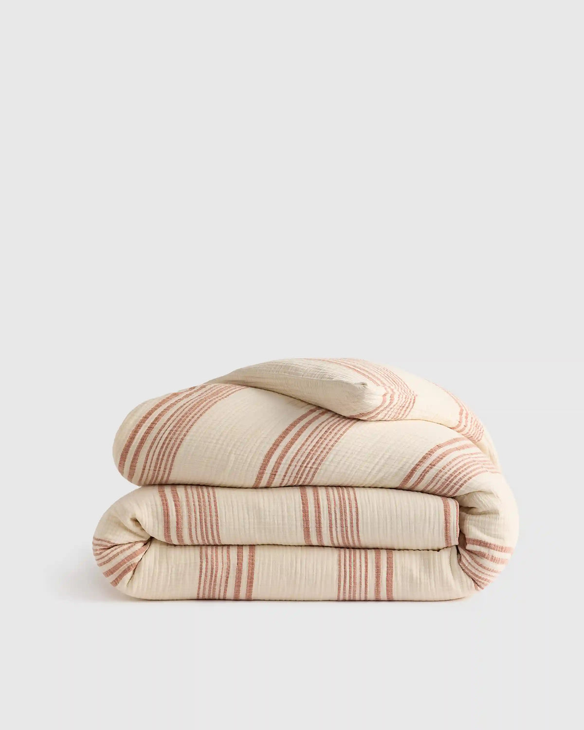 Organic Cotton Gauze Stripe Duvet Cover