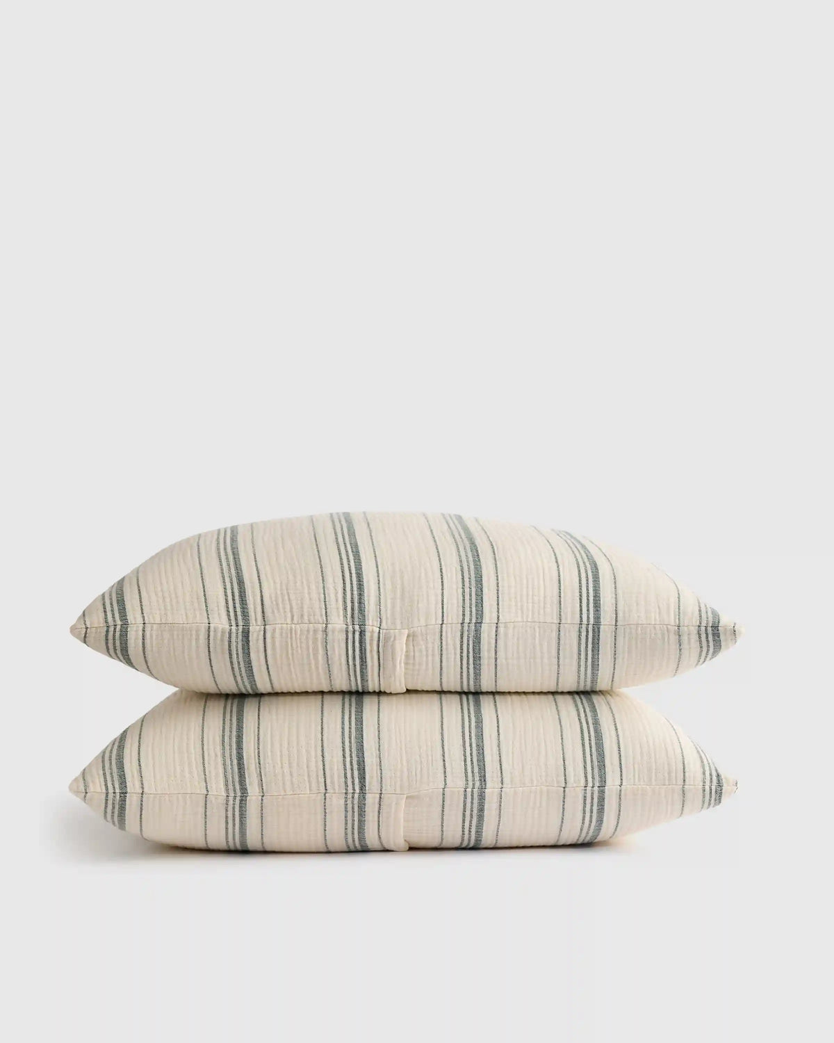 Organic Cotton Gauze Stripe Sham Set