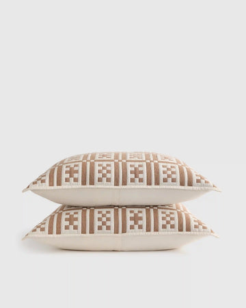Organic Cotton Jacquard Geo Sham Set