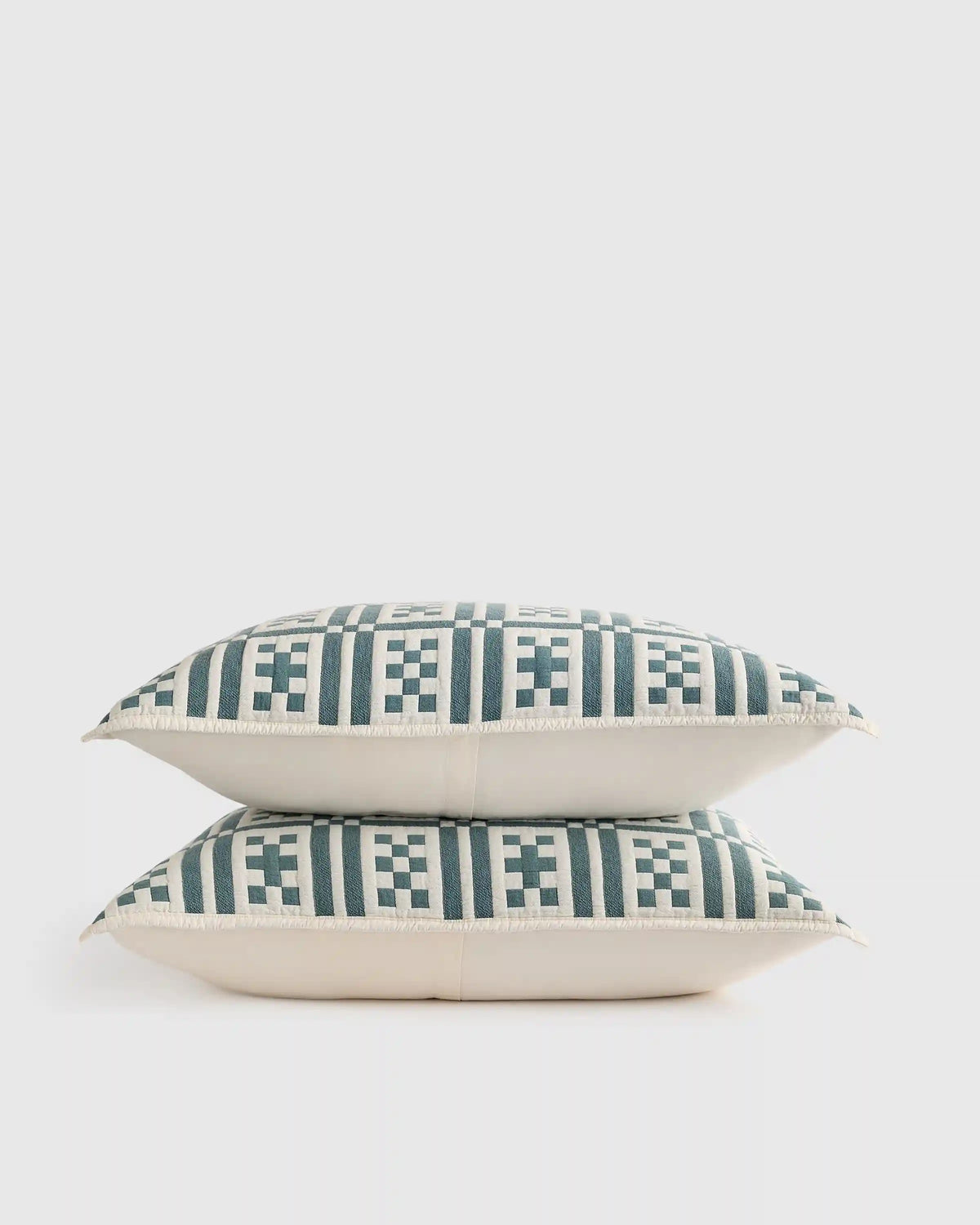 Organic Cotton Jacquard Geo Sham Set