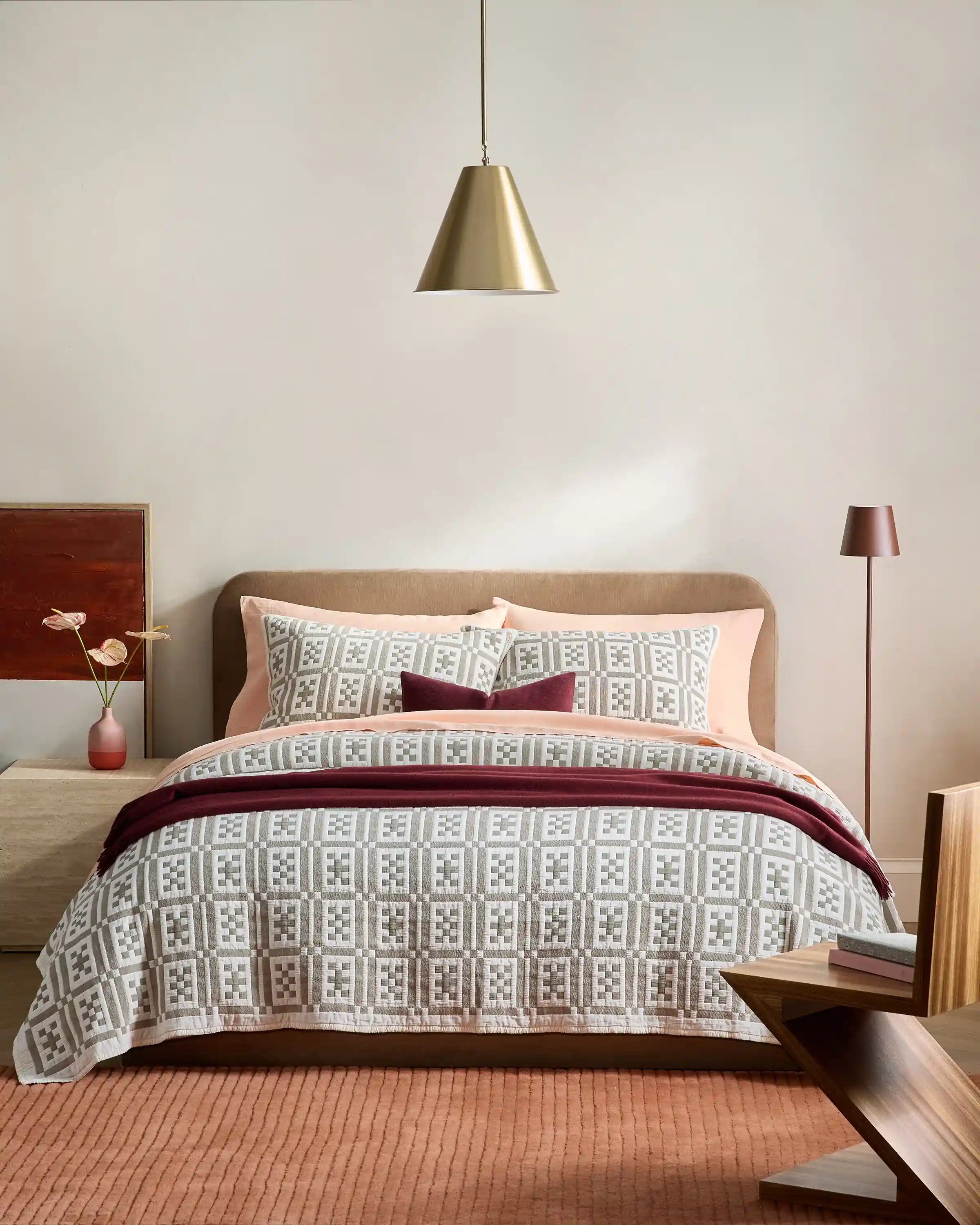 Organic Cotton Jacquard Geo Sham Set