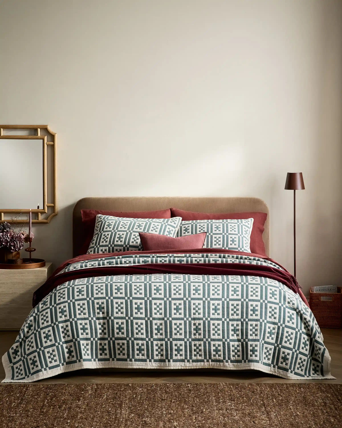 Organic Cotton Jacquard Geo Sham Set