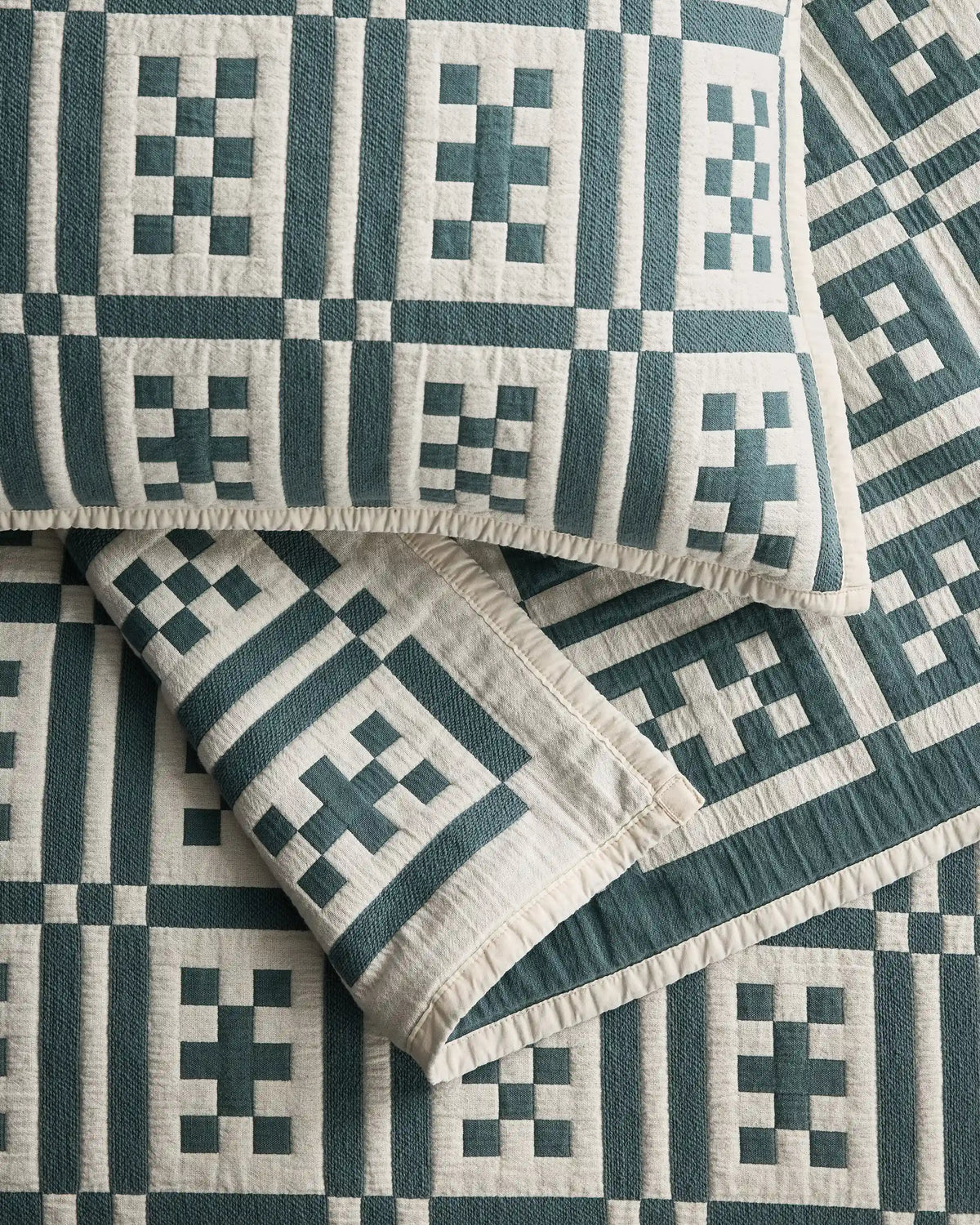 Organic Cotton Jacquard Geo Sham Set