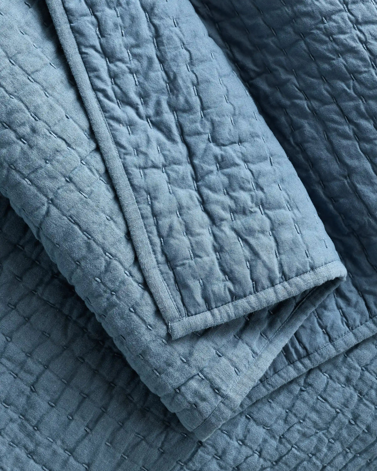 European Linen Cotton Stitch Sham Set