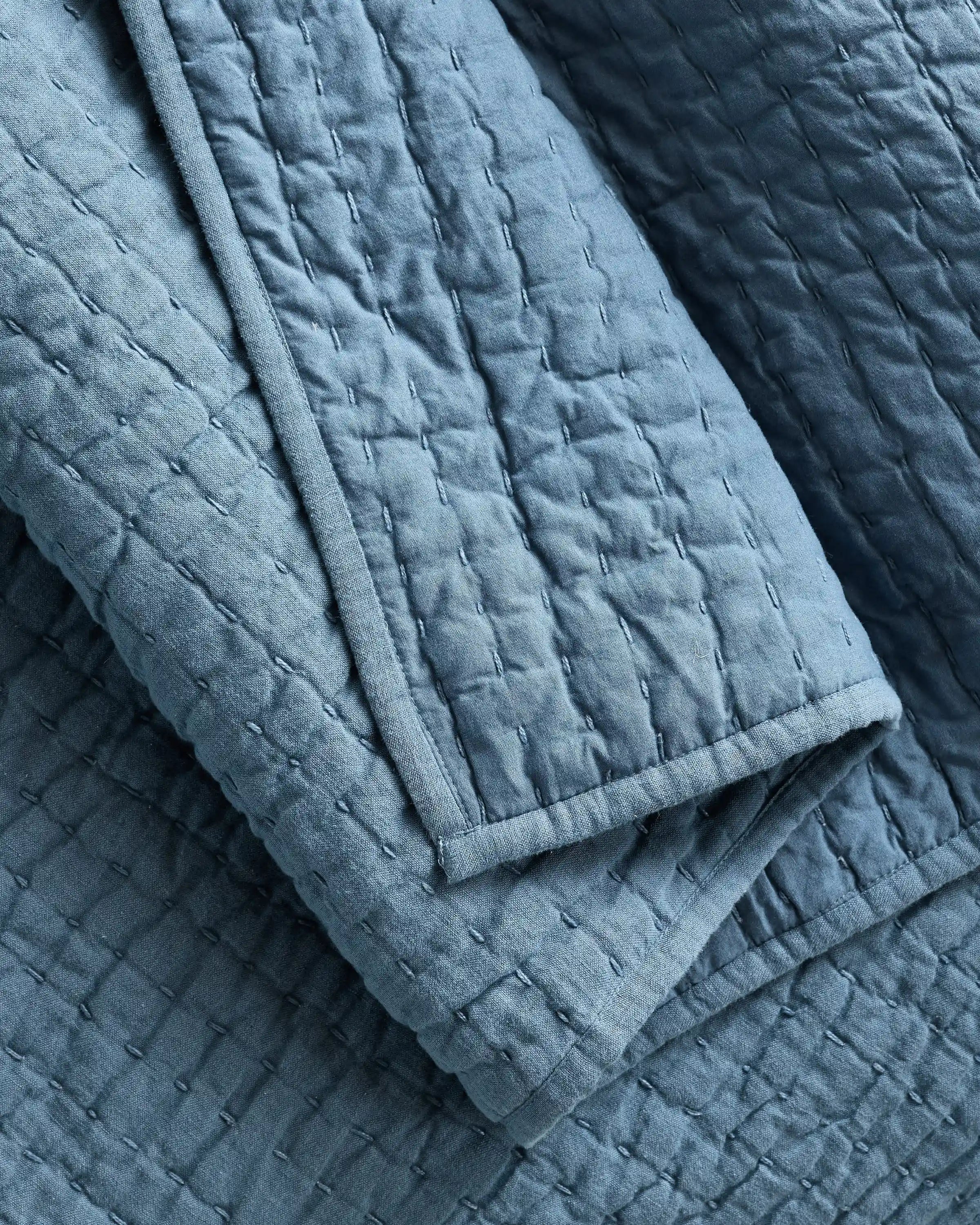 European Linen Cotton Stitch Quilt Set