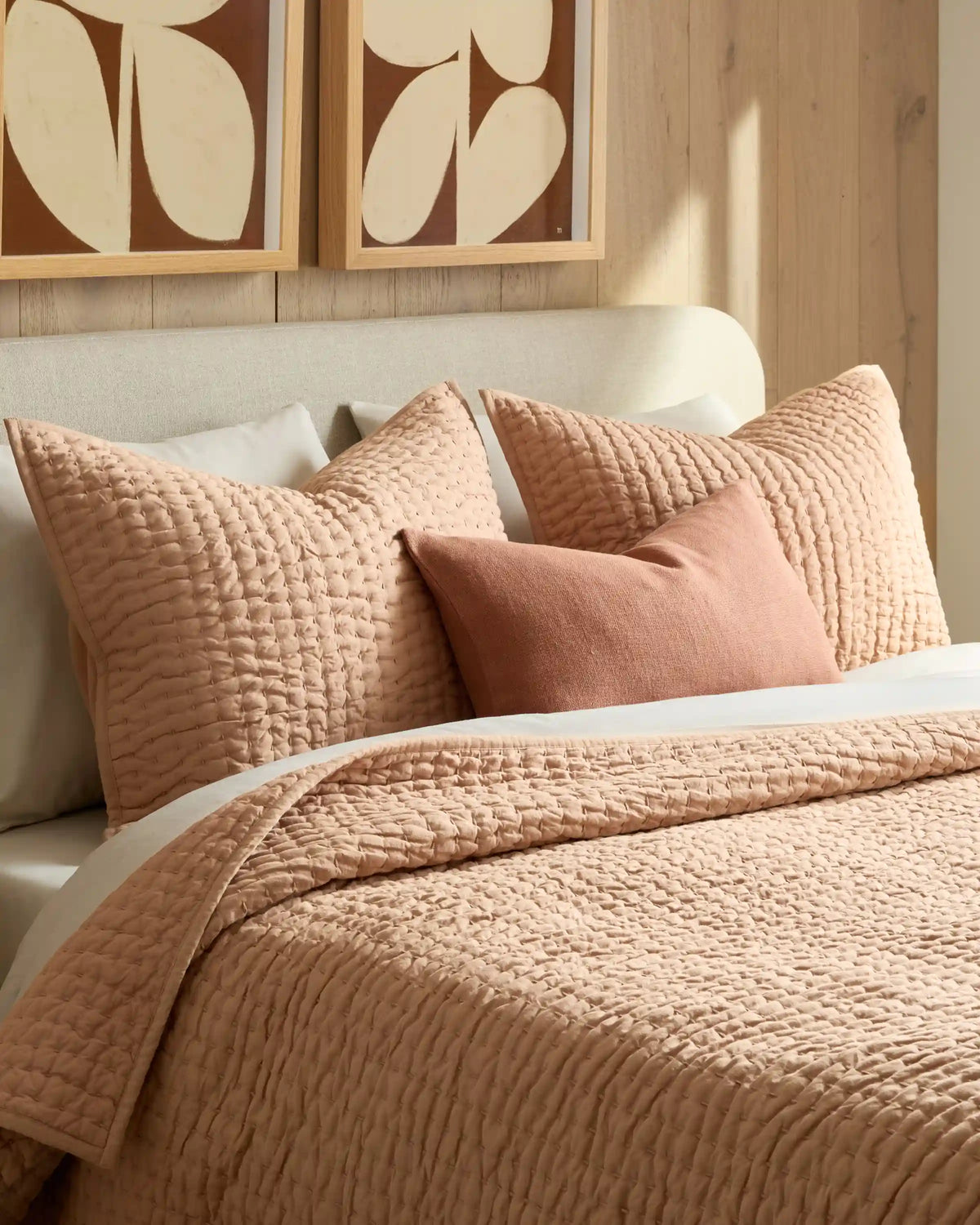 European Linen Cotton Stitch Quilt