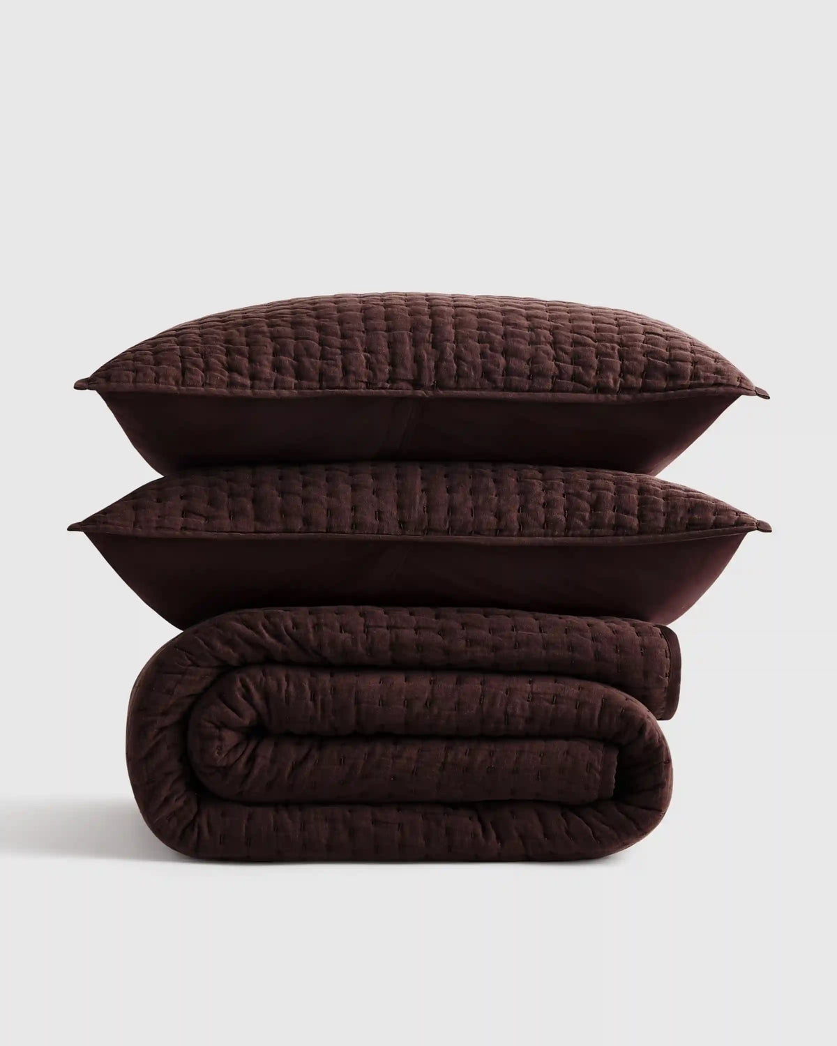 European Linen Cotton Stitch Quilt Set