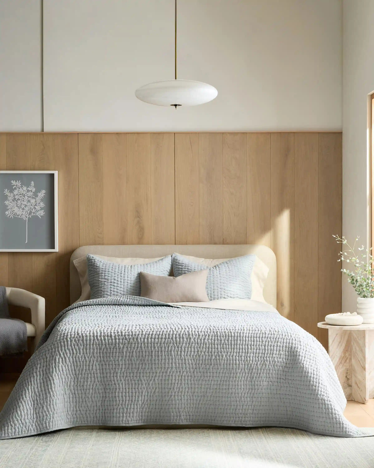 European Linen Cotton Stitch Quilt Set