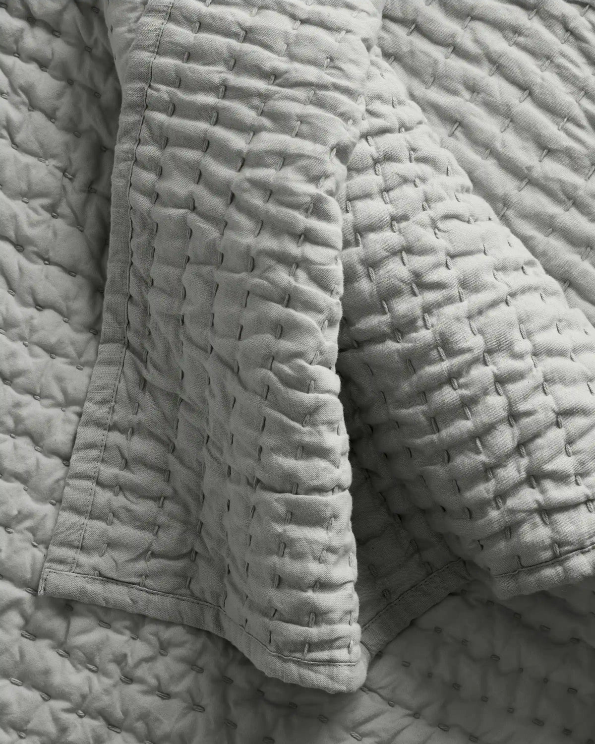 European Linen Cotton Stitch Quilt Set