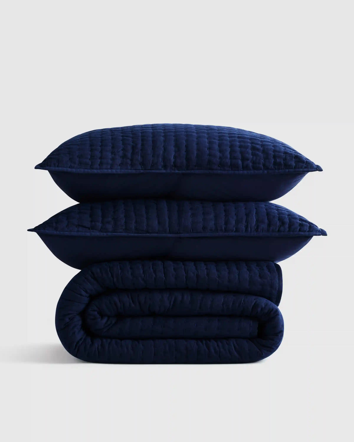 European Linen Cotton Stitch Quilt Set