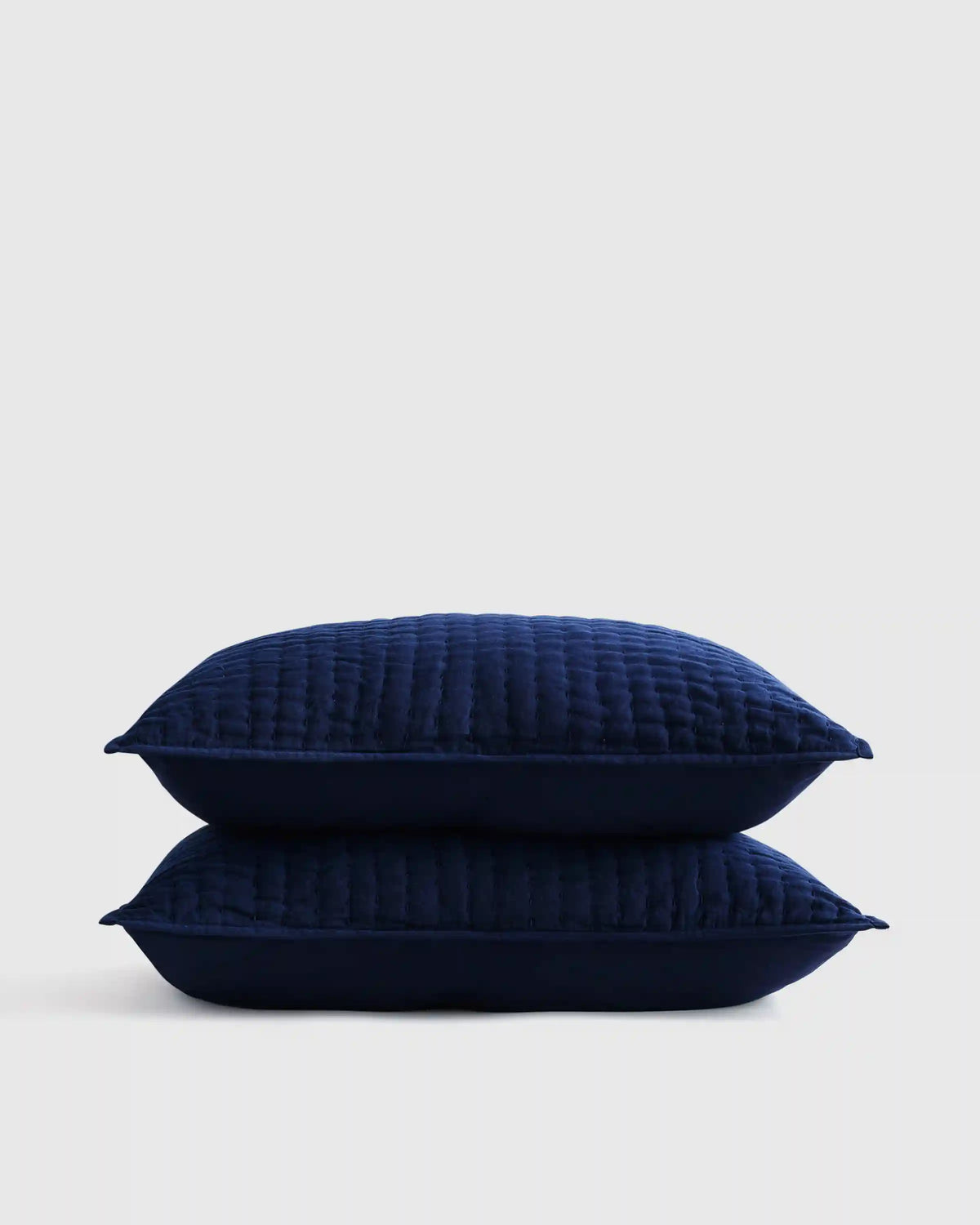European Linen Cotton Stitch Sham Set
