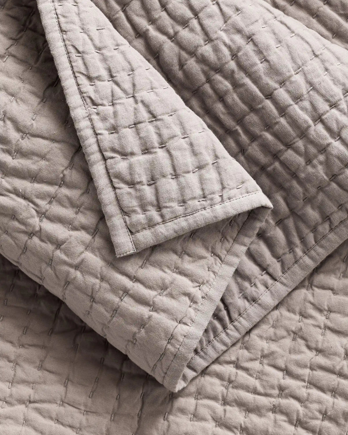 European Linen Cotton Stitch Quilt Set