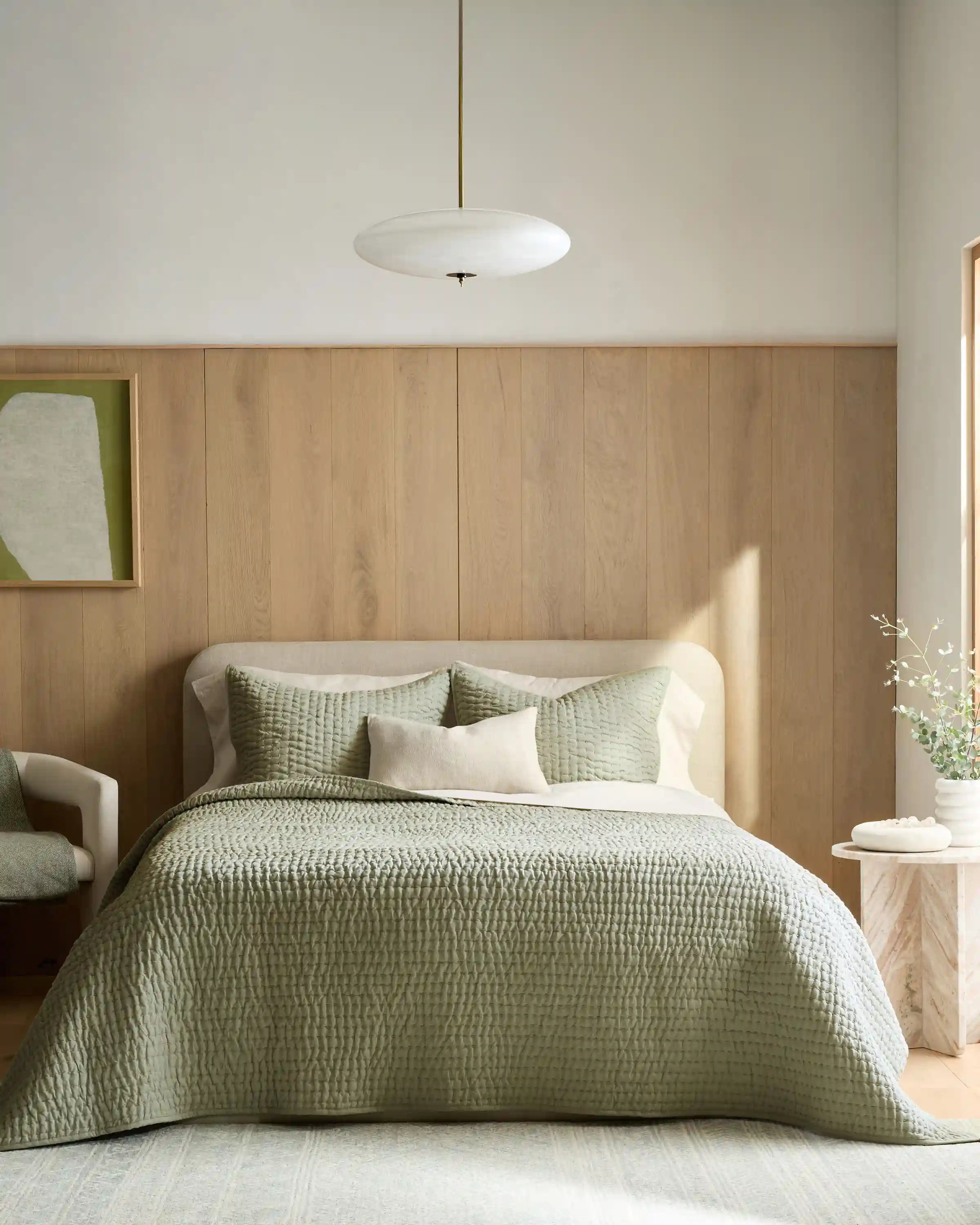 European Linen Cotton Stitch Sham Set