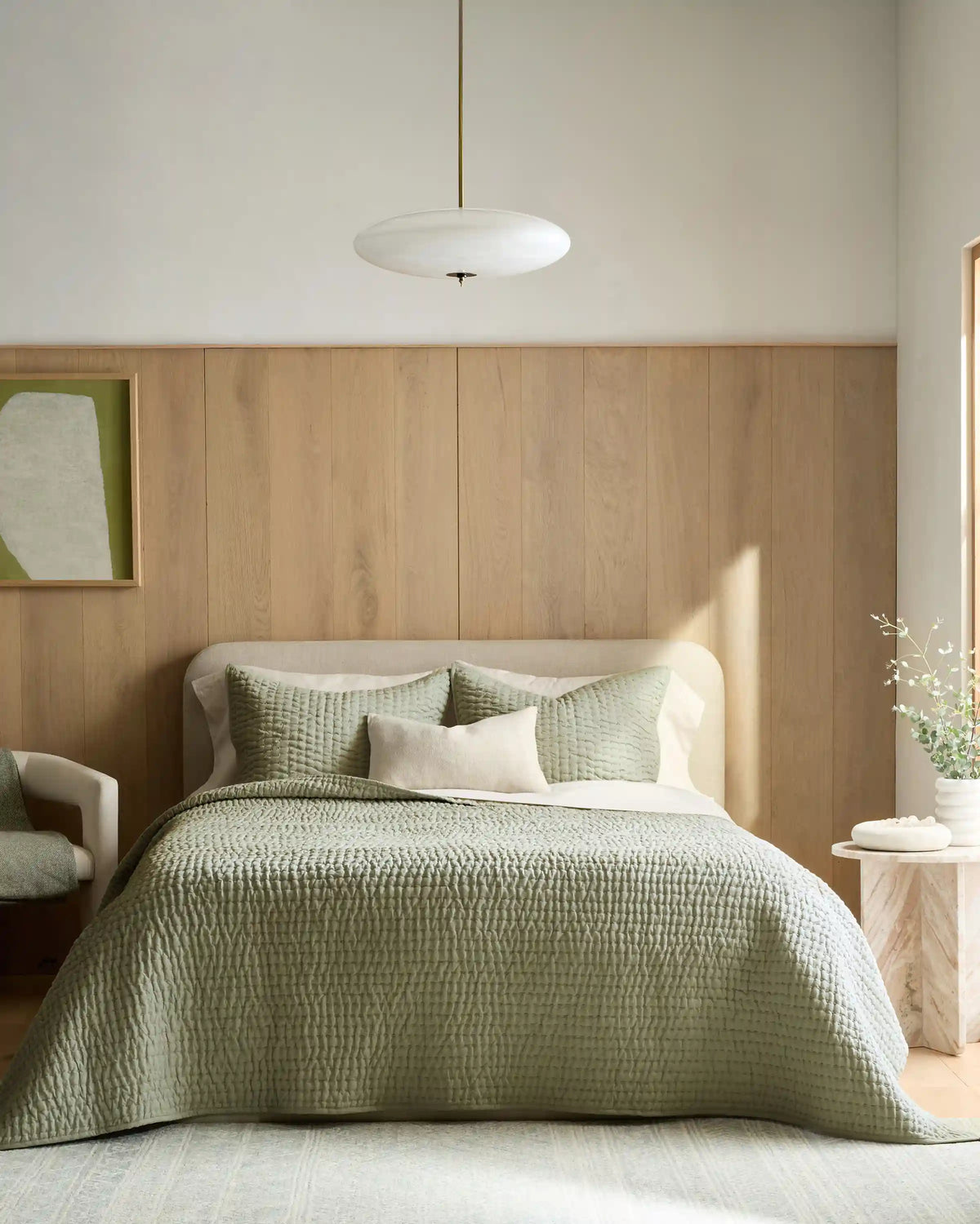 European Linen Cotton Stitch Quilt Set