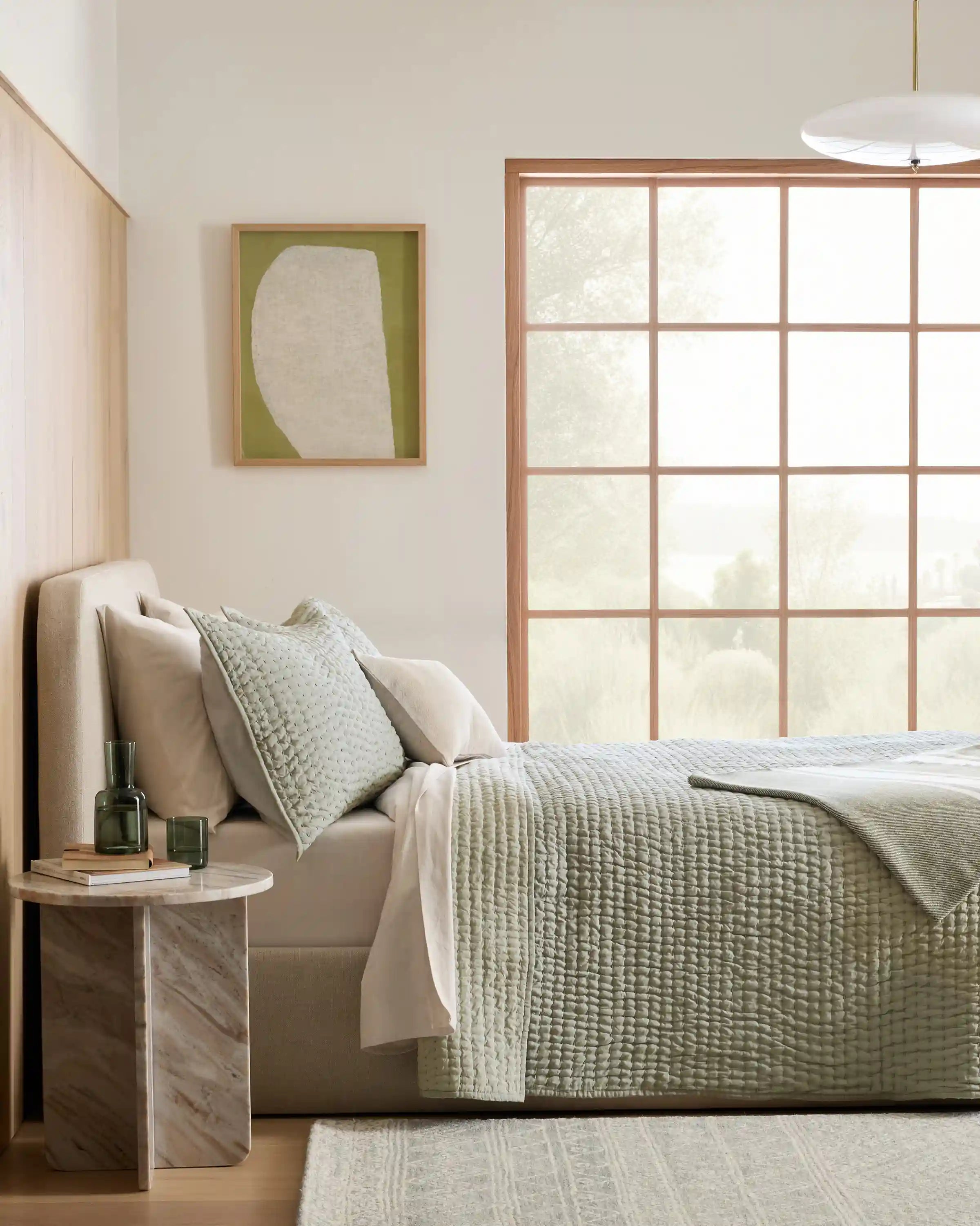 European Linen Cotton Stitch Quilt