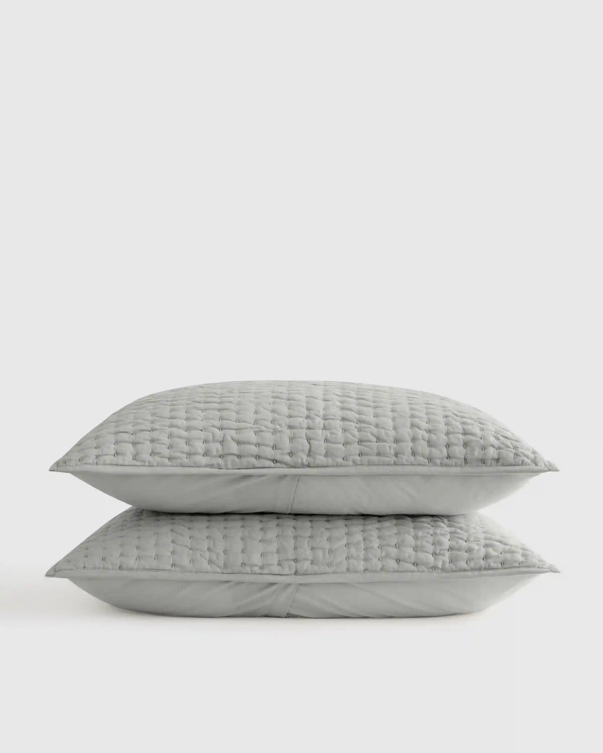 European Linen Cotton Stitch Sham Set