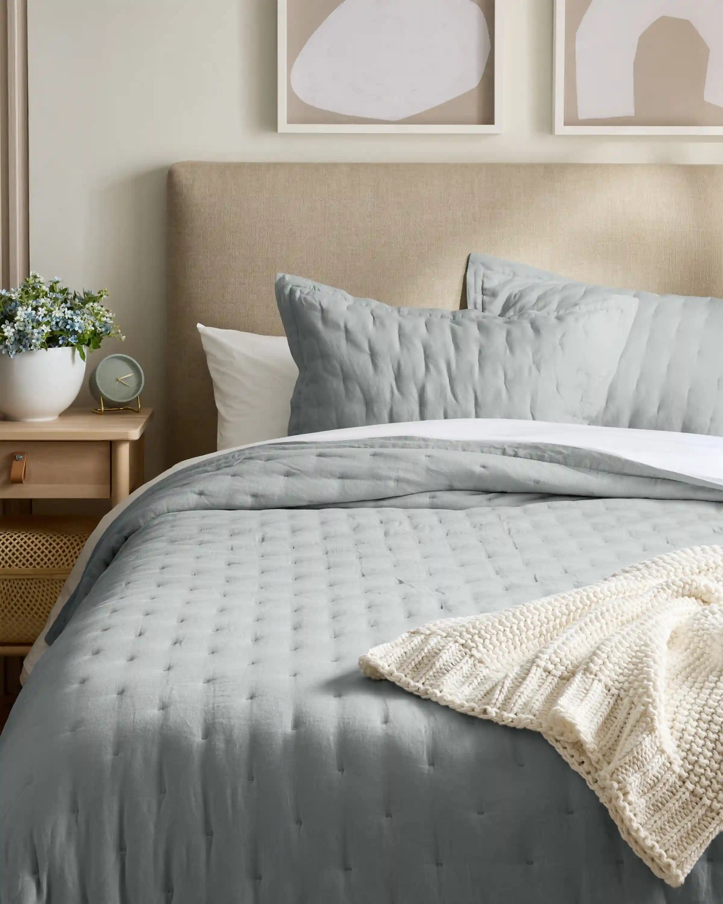 European Linen Dream Quilt Set