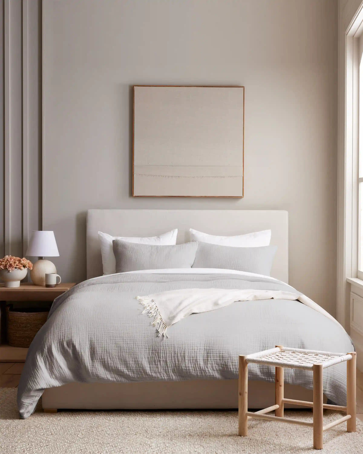 Organic Cotton Gauze Duvet Cover Set