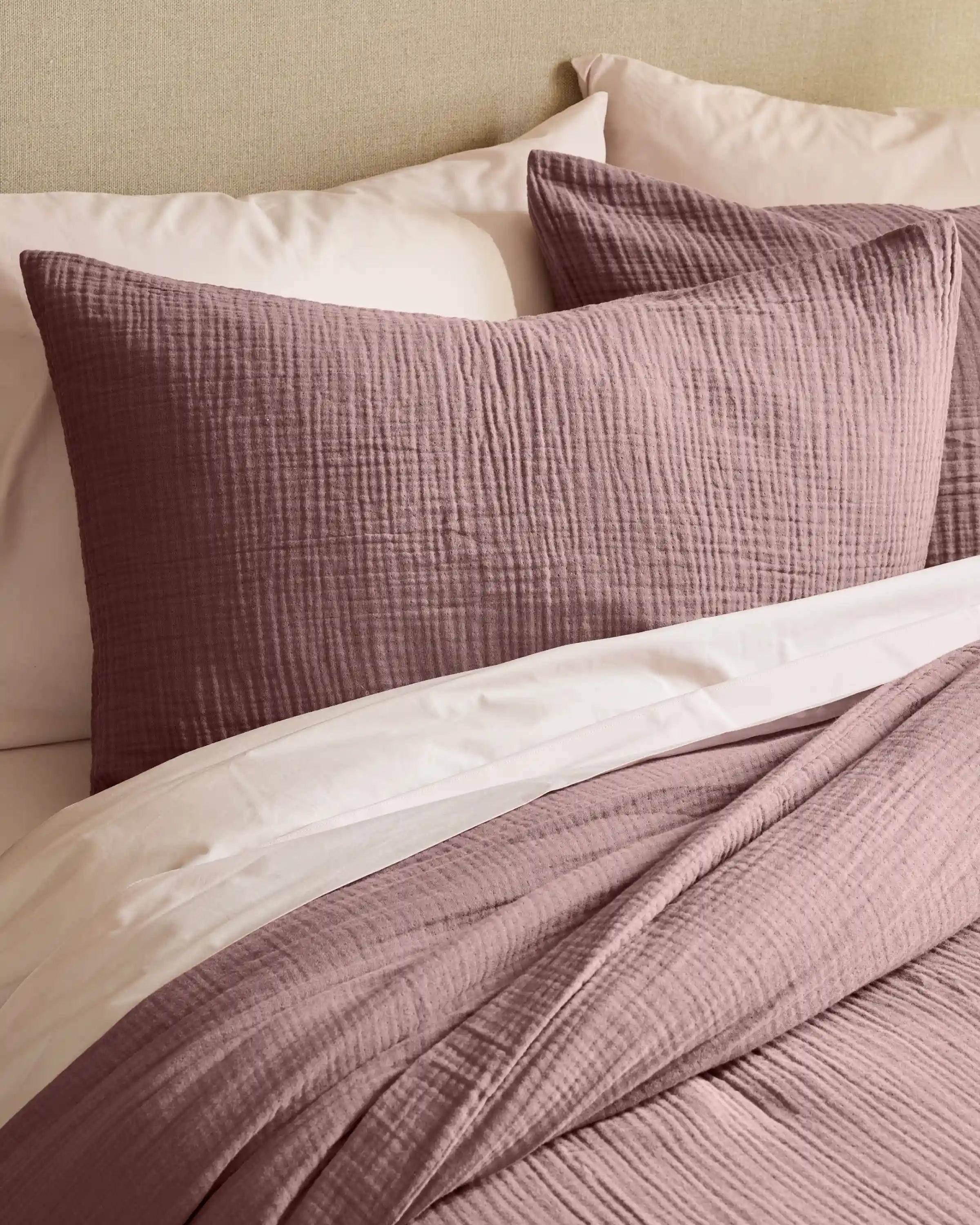 Organic Cotton Gauze Sham Set
