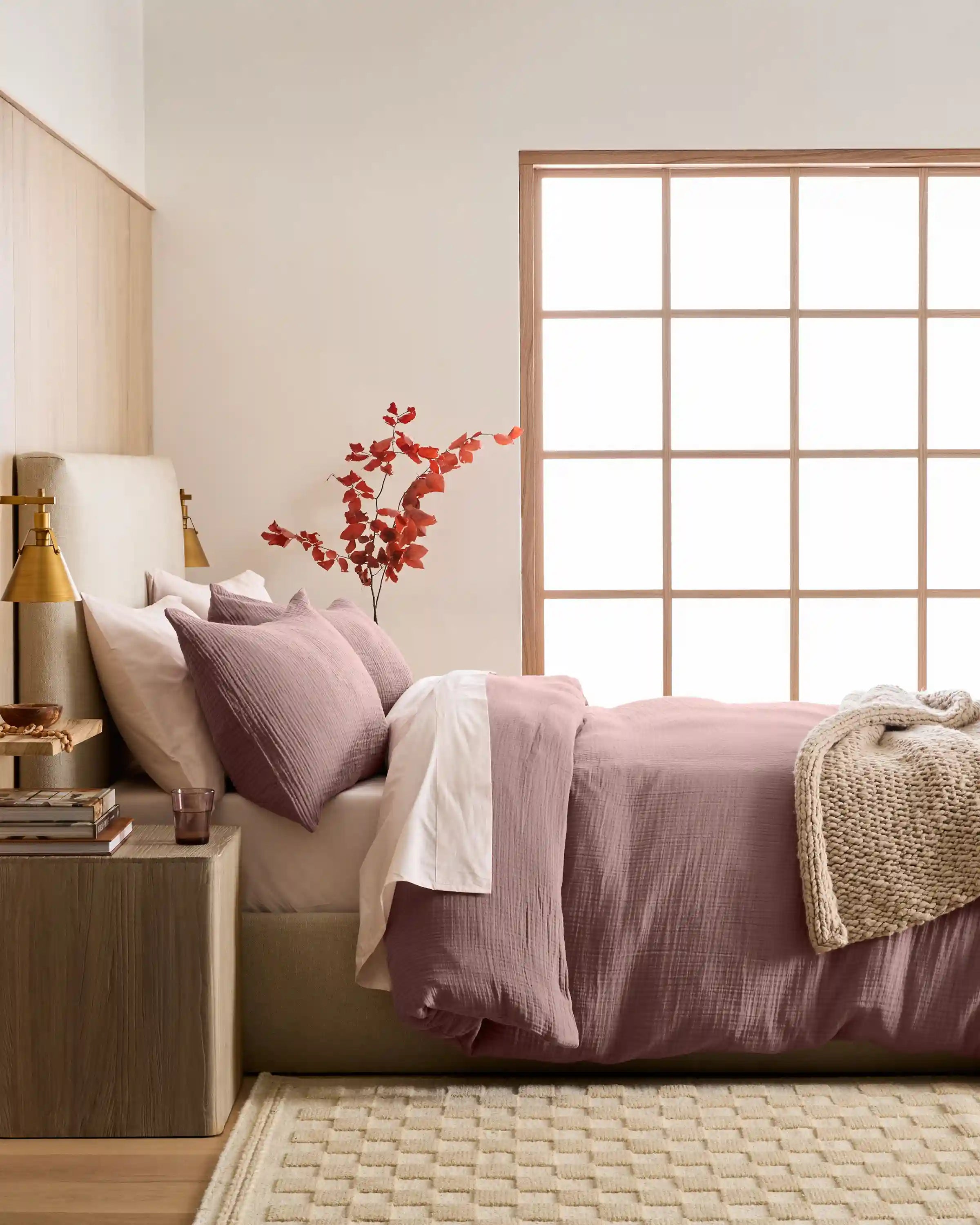 Organic Cotton Gauze Duvet Cover Set