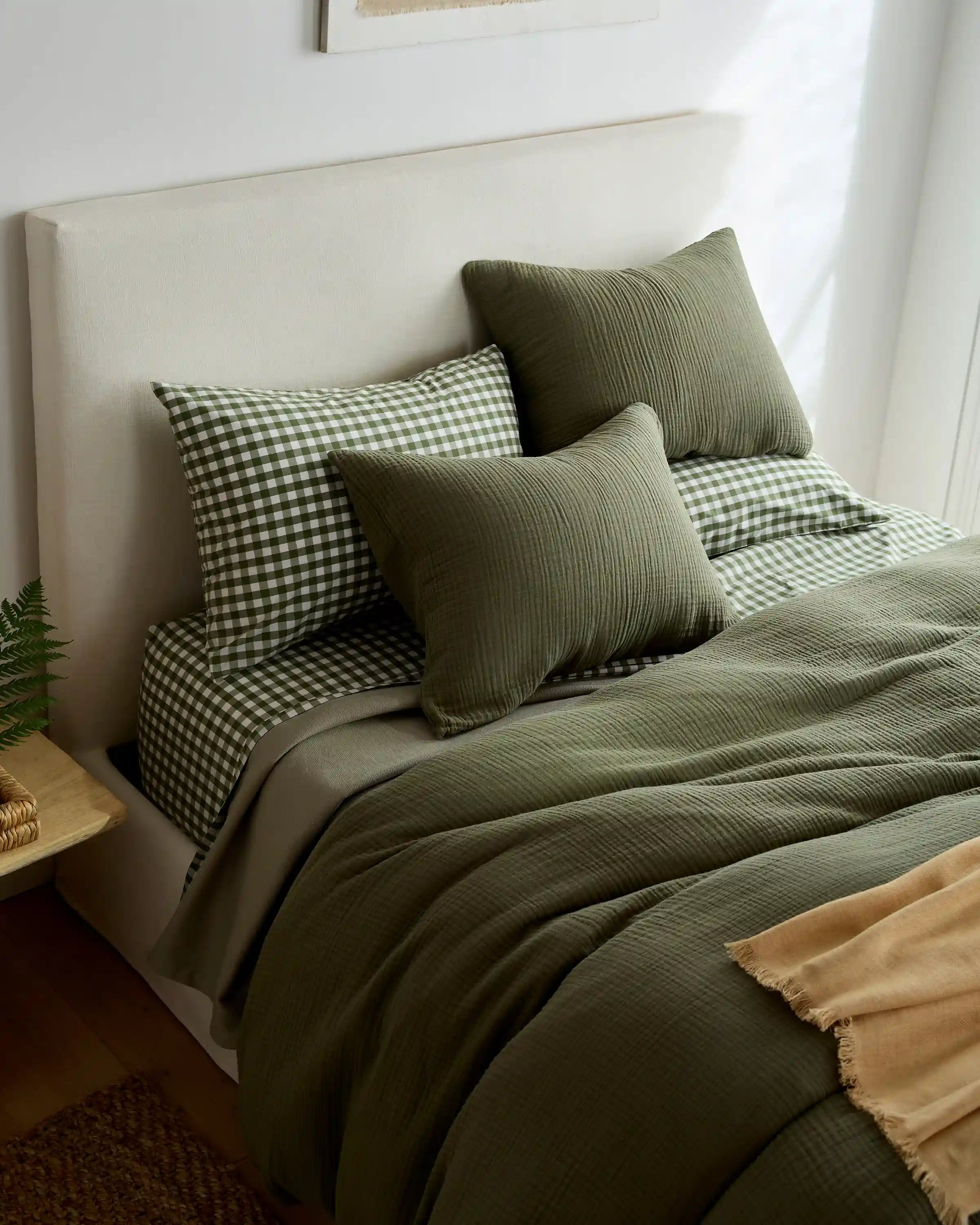 Organic Cotton Gauze Duvet Cover Set