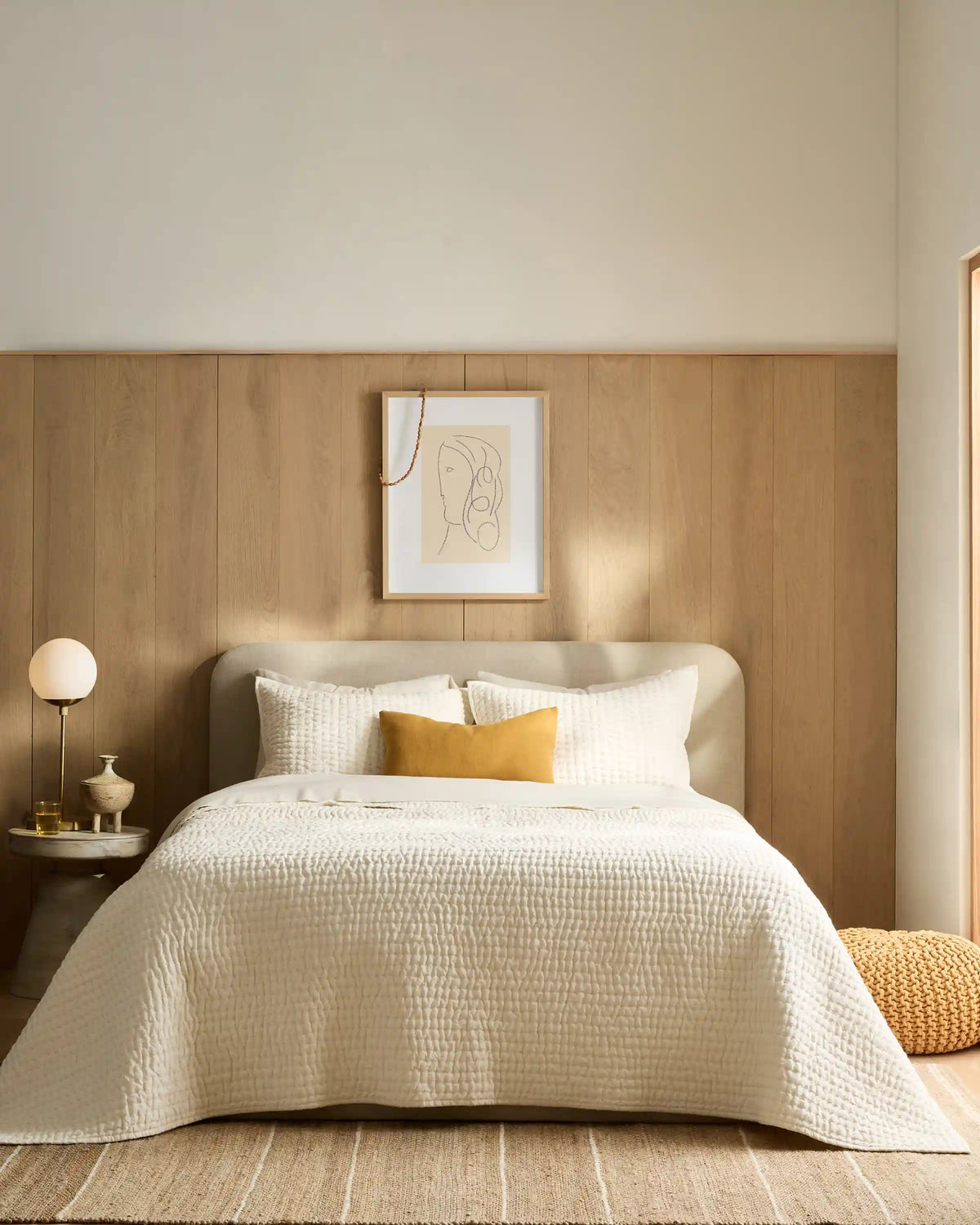 European Linen Cotton Stitch Quilt Set