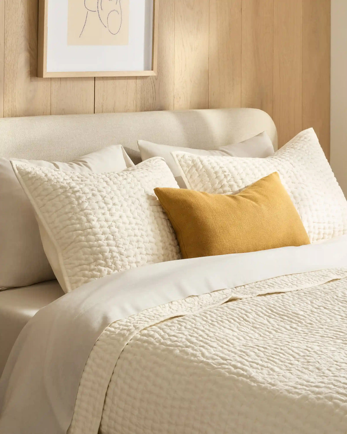 European Linen Cotton Stitch Quilt