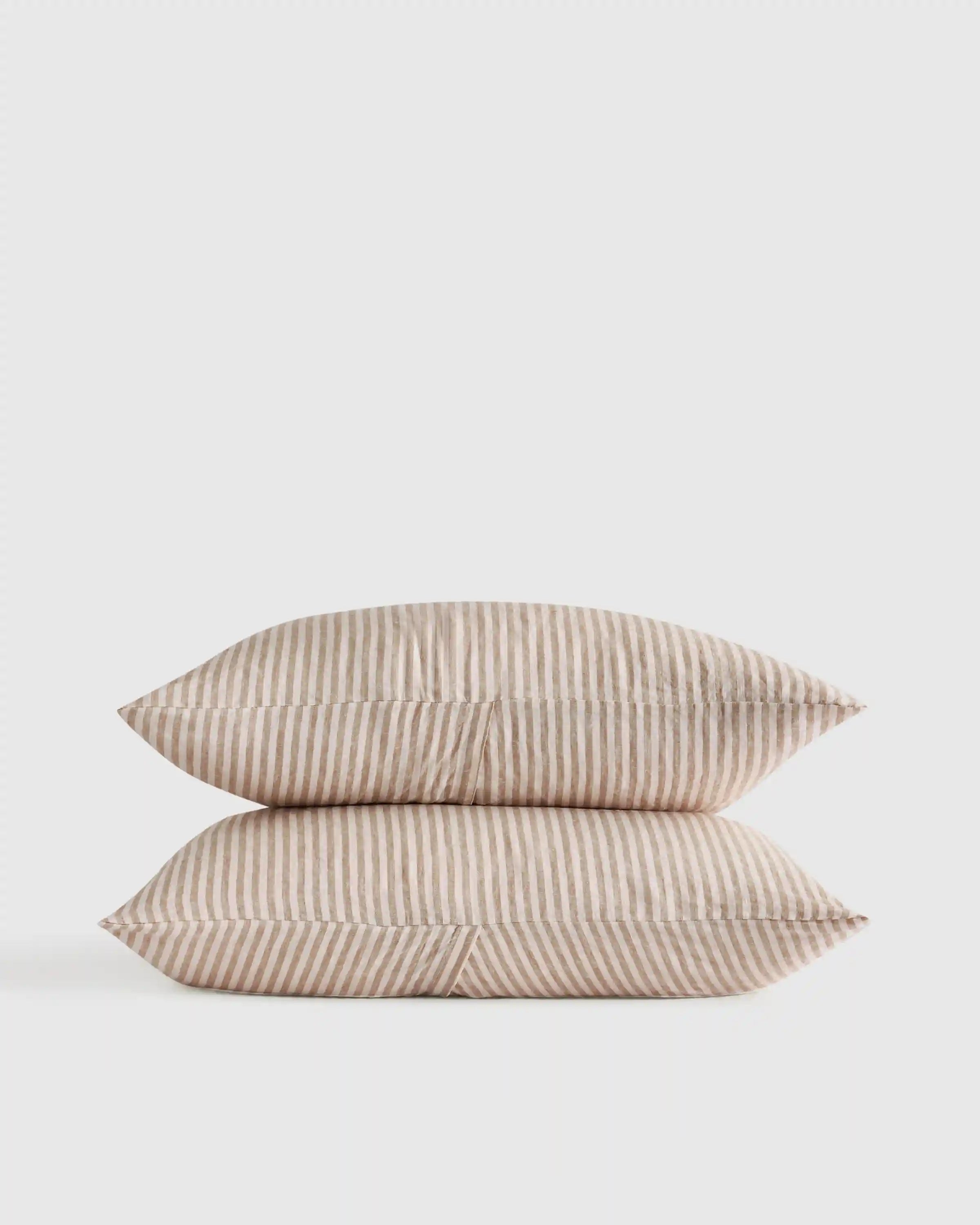 European Linen Stripe Sham Set
