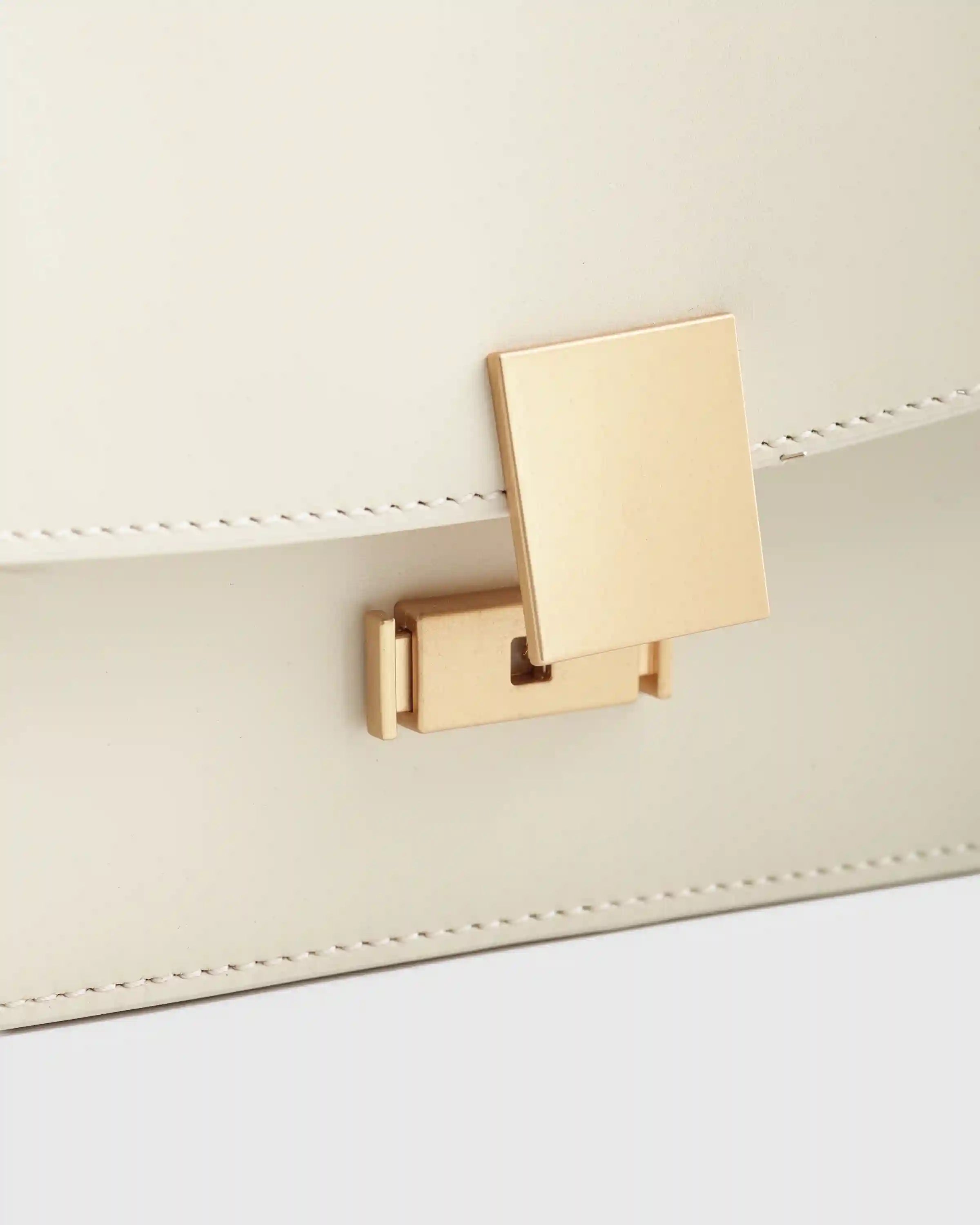 Italian Leather Box Shoulder Bag