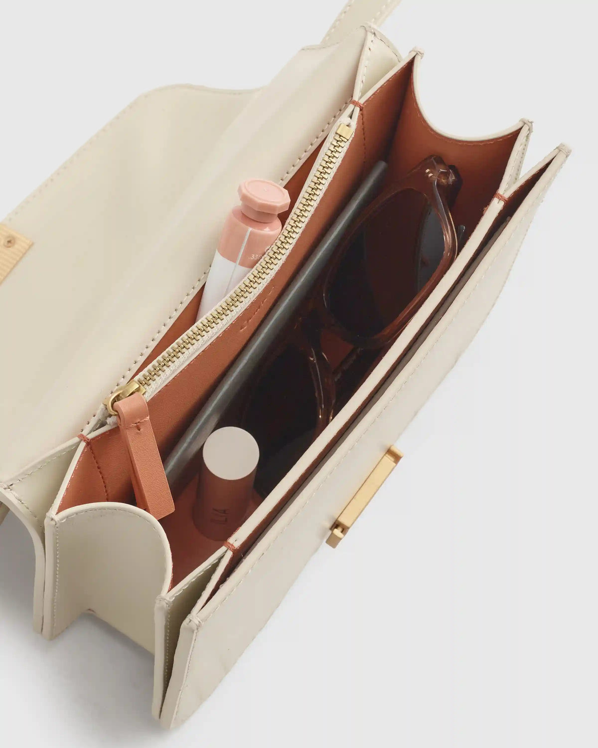 Italian Leather Box Shoulder Bag