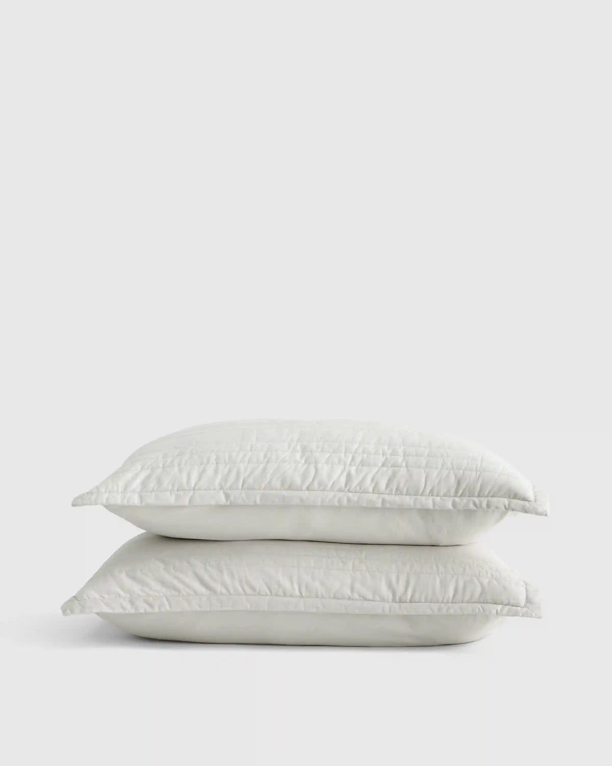 Organic Cotton Stripe Stitch Quilted Sham Set