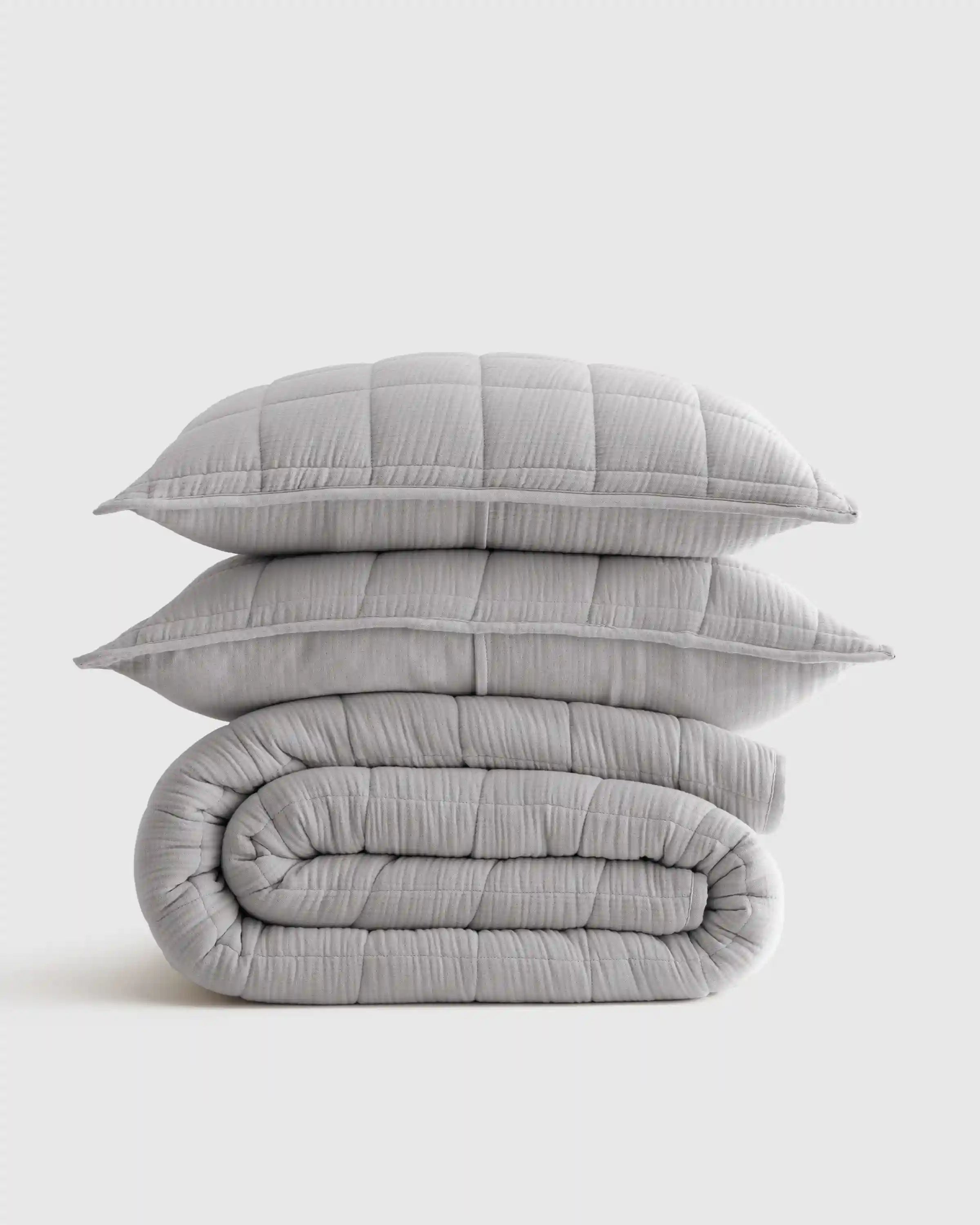 Organic Cotton Gauze Box Quilt Set