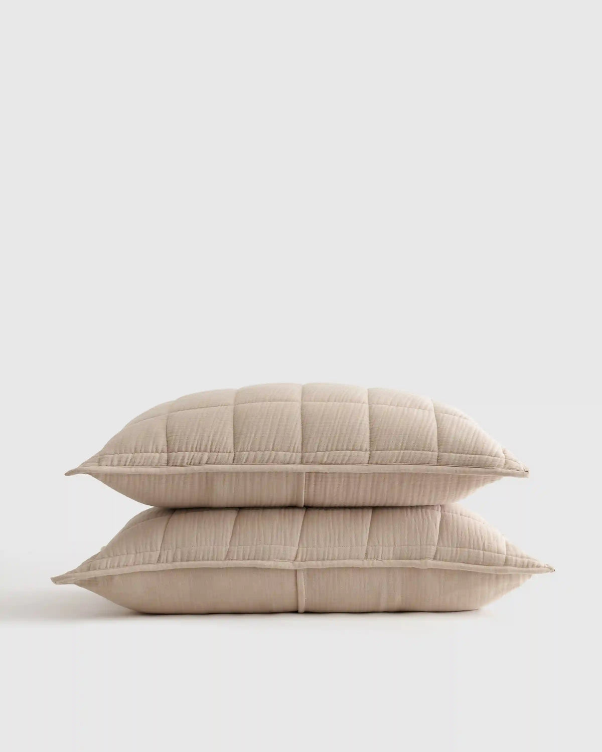 Organic Cotton Gauze Box Quilt Sham Set