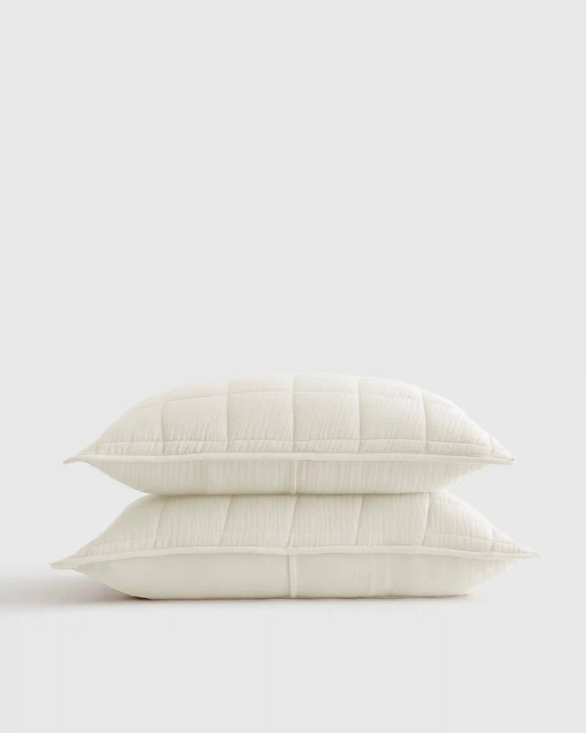 Organic Cotton Gauze Box Quilt Sham Set