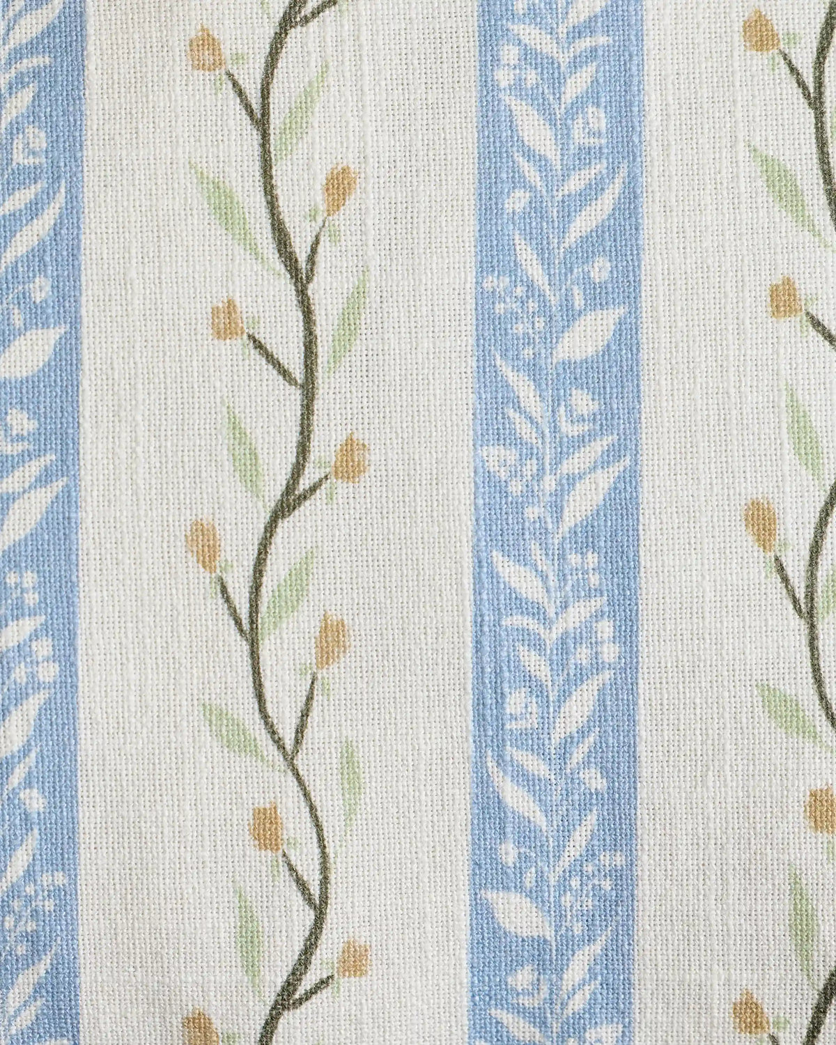 Floral Vine Cotton Pillow Cover