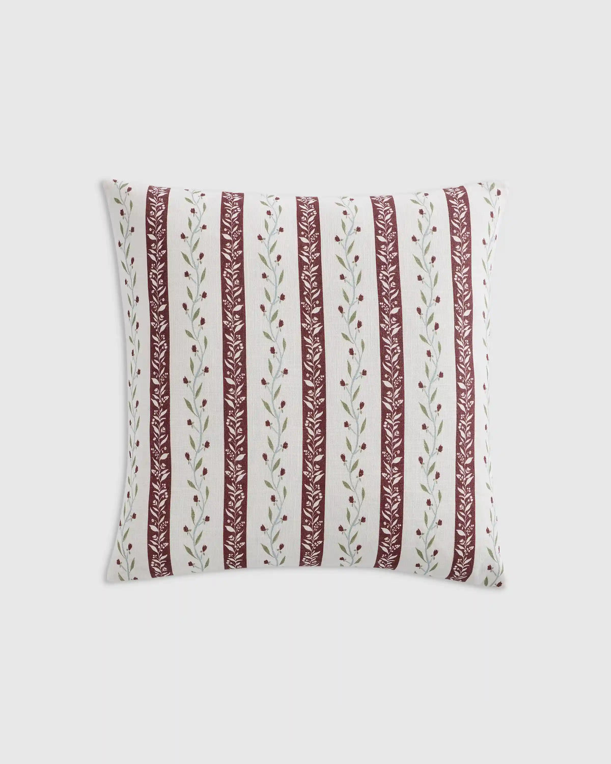 Floral Vine Cotton Pillow Cover