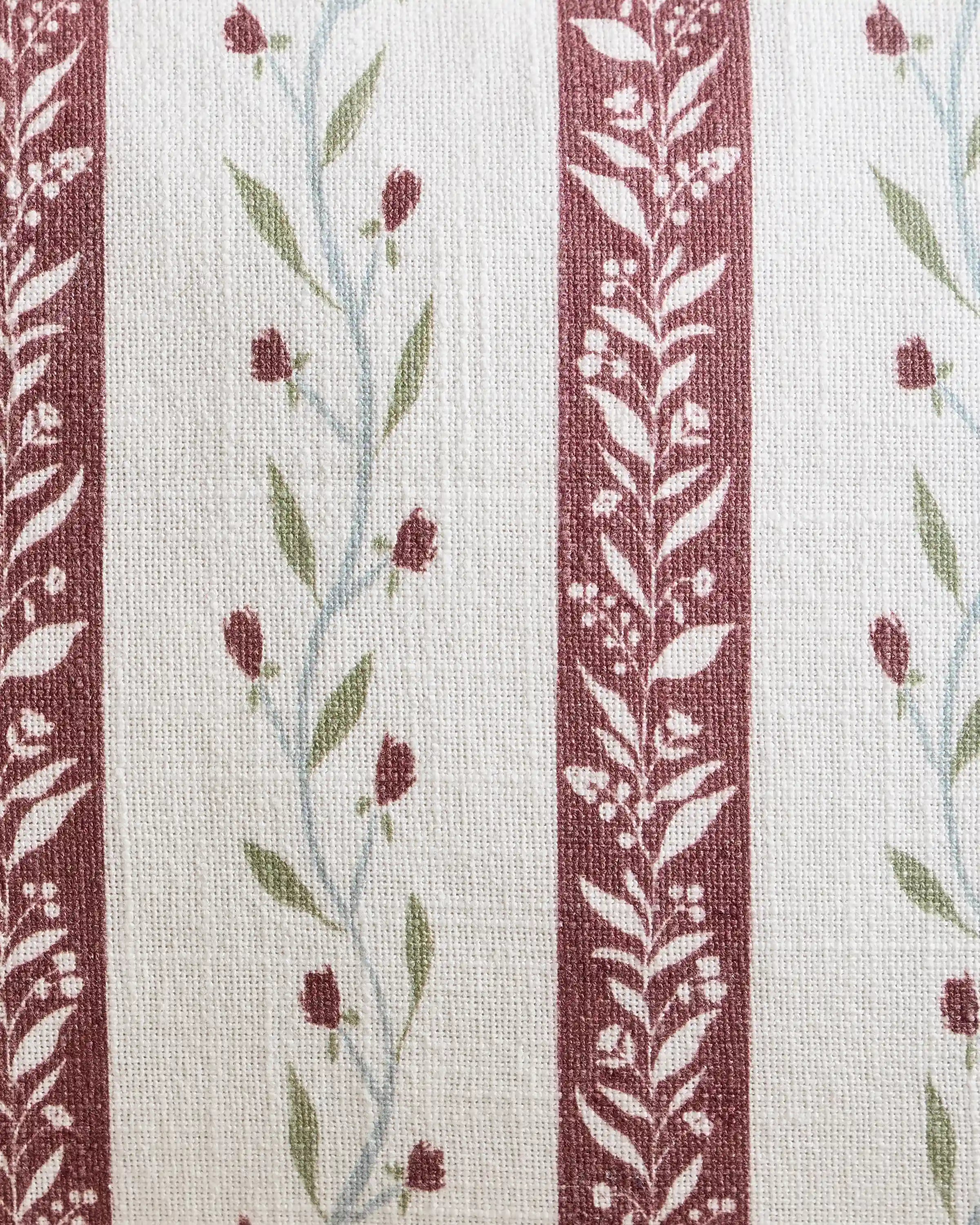 Floral Vine Cotton Pillow Cover