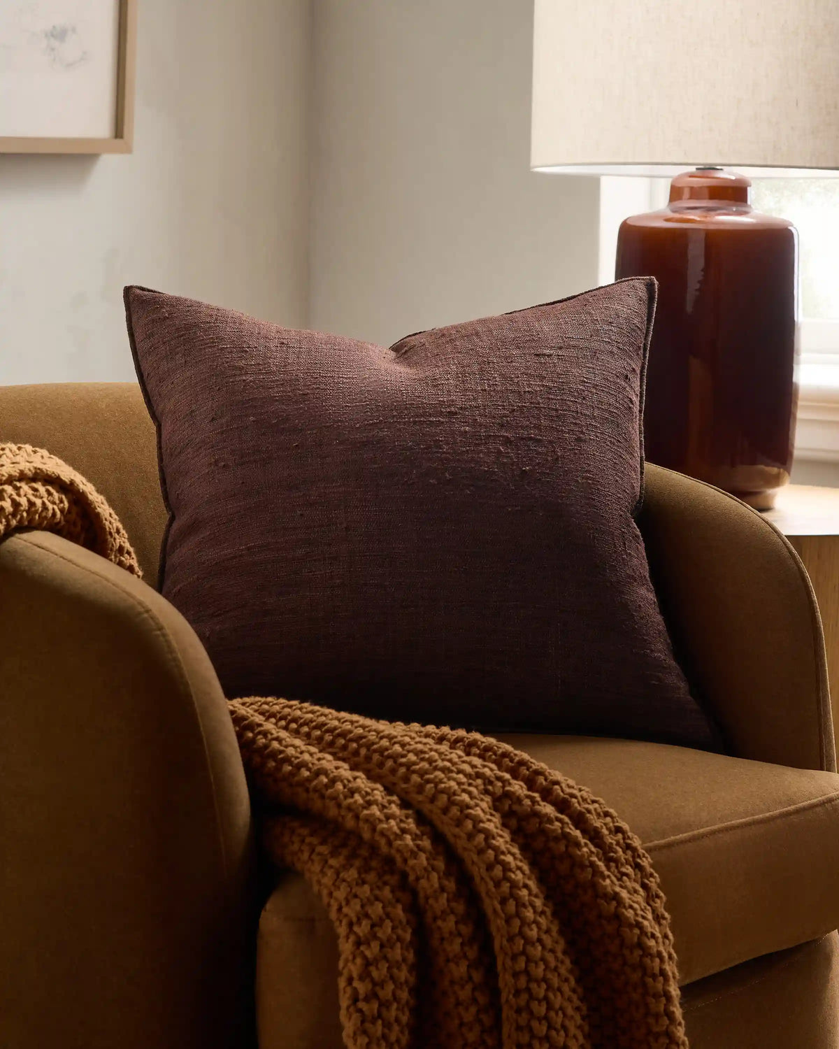 Raw Silk Textured Pillow Cover (Set of 2)