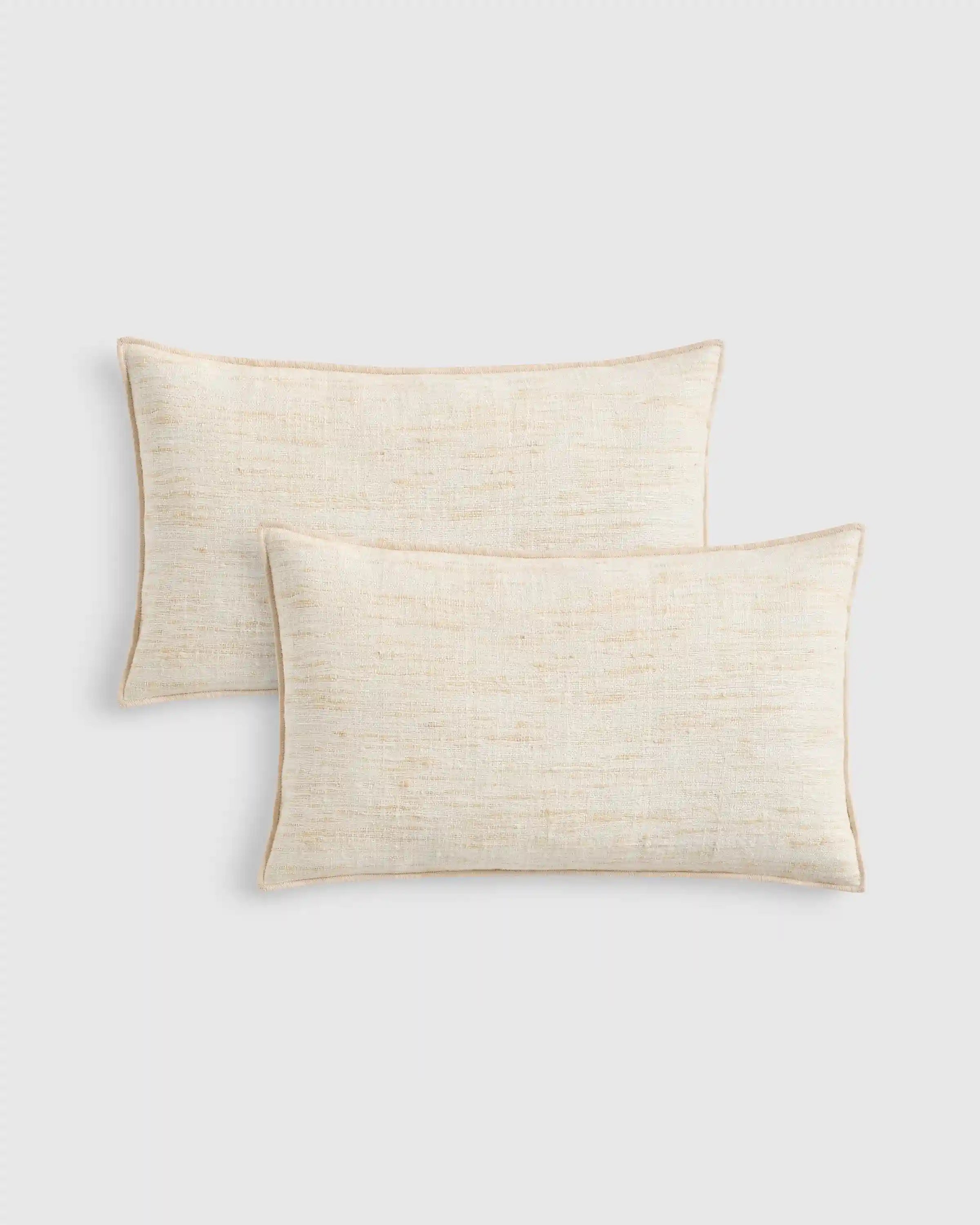 Raw Silk Textured Pillow Cover (Set of 2)