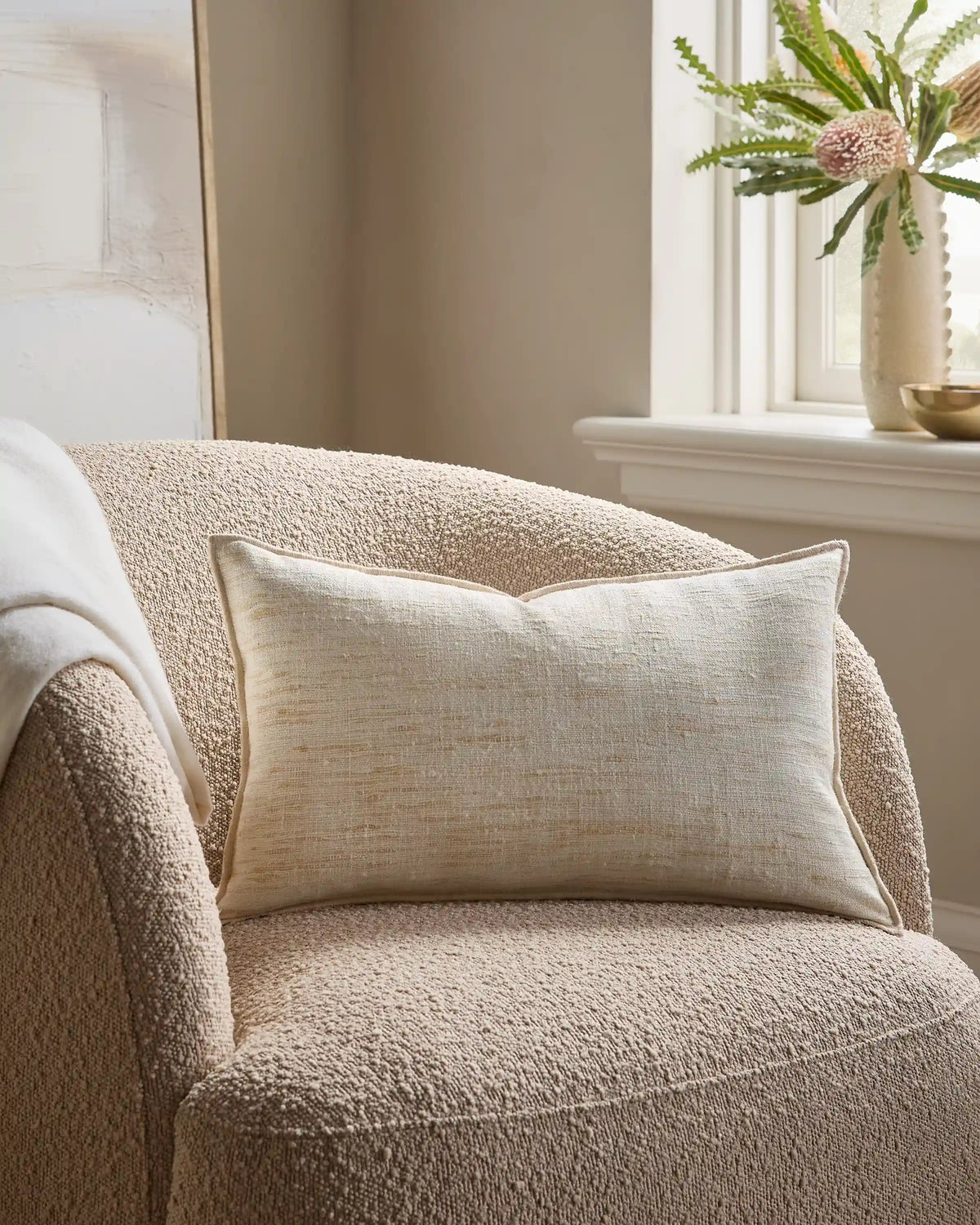 Raw Silk Textured Pillow Cover (Set of 2)
