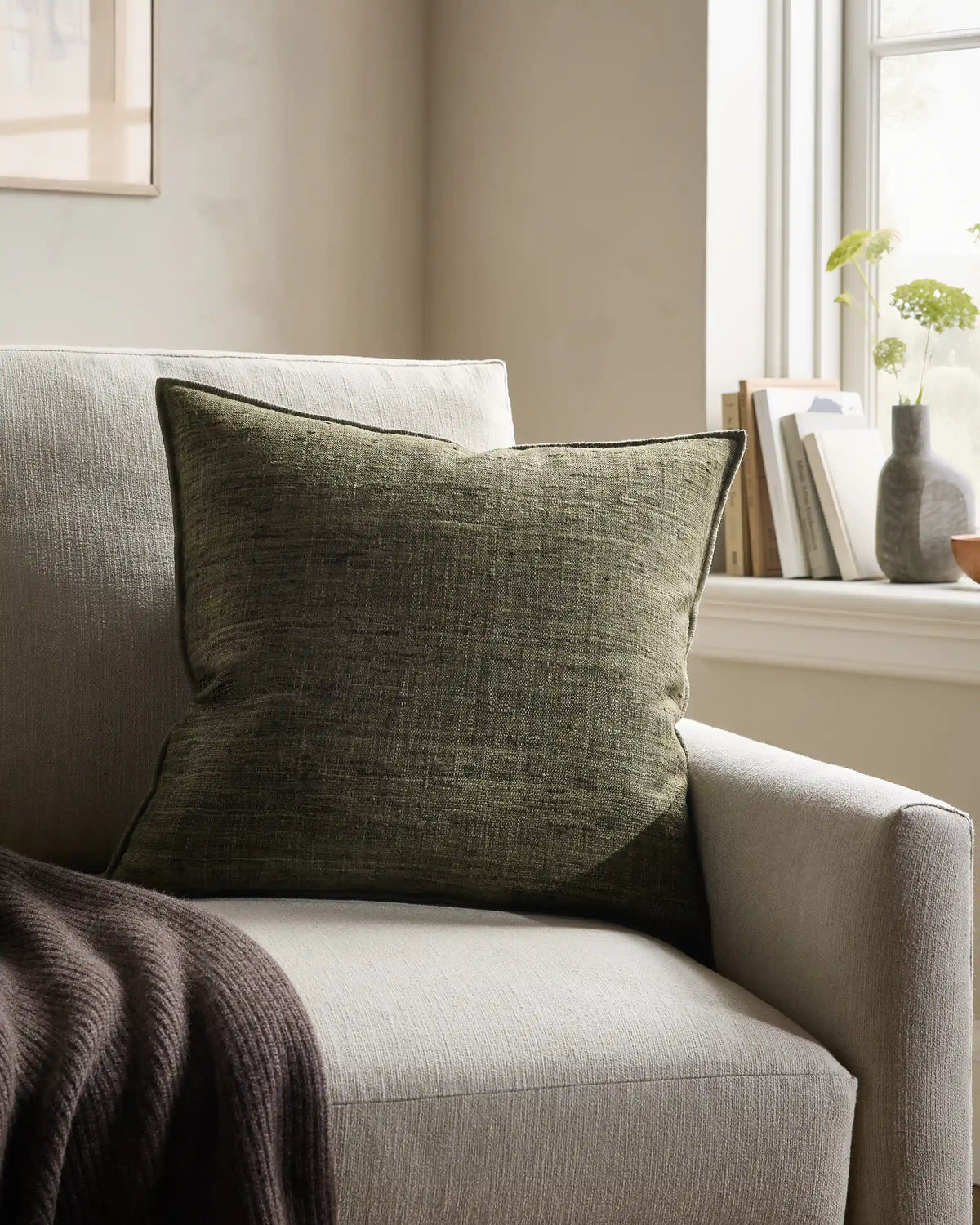 Raw Silk Textured Pillow Cover (Set of 2)