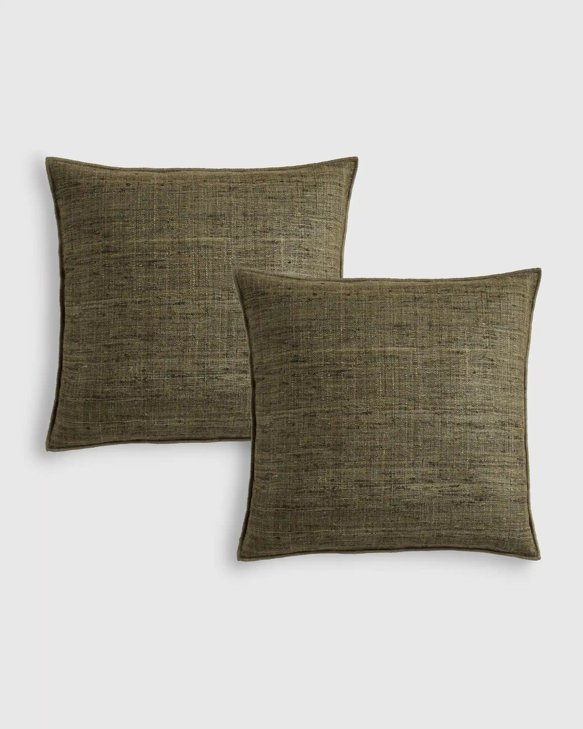 Raw Silk Textured Pillow Cover (Set of 2)