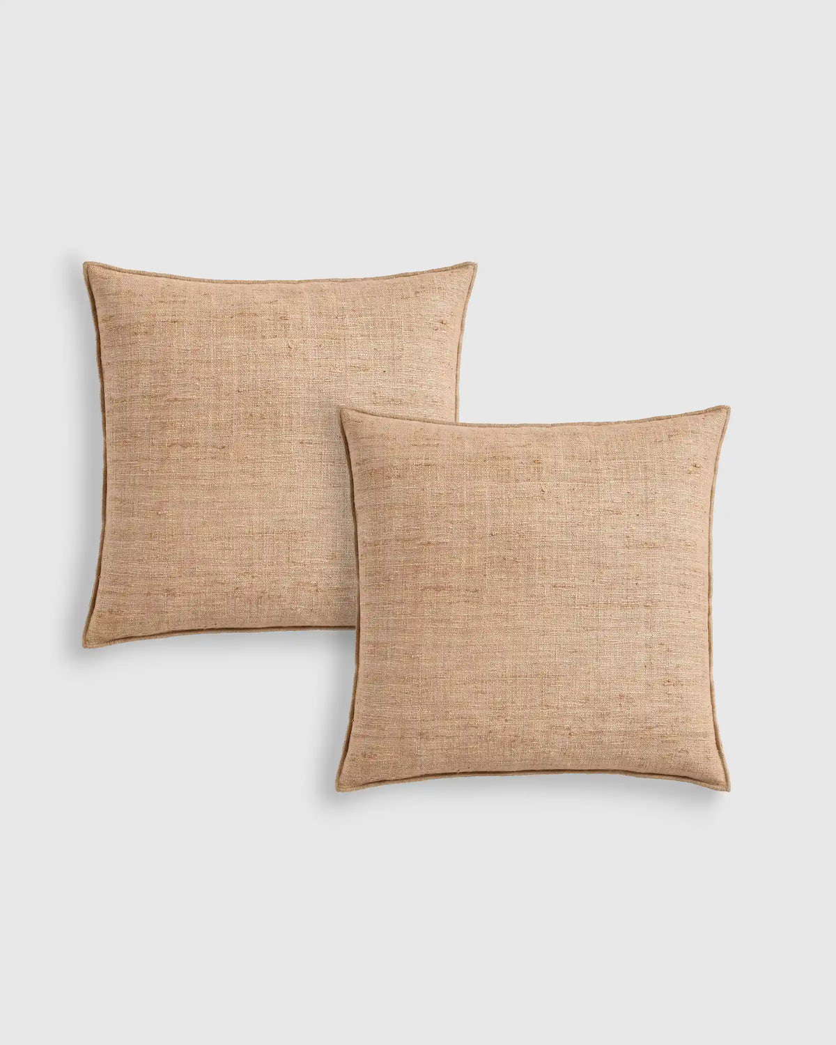 Raw Silk Textured Pillow Cover (Set of 2)