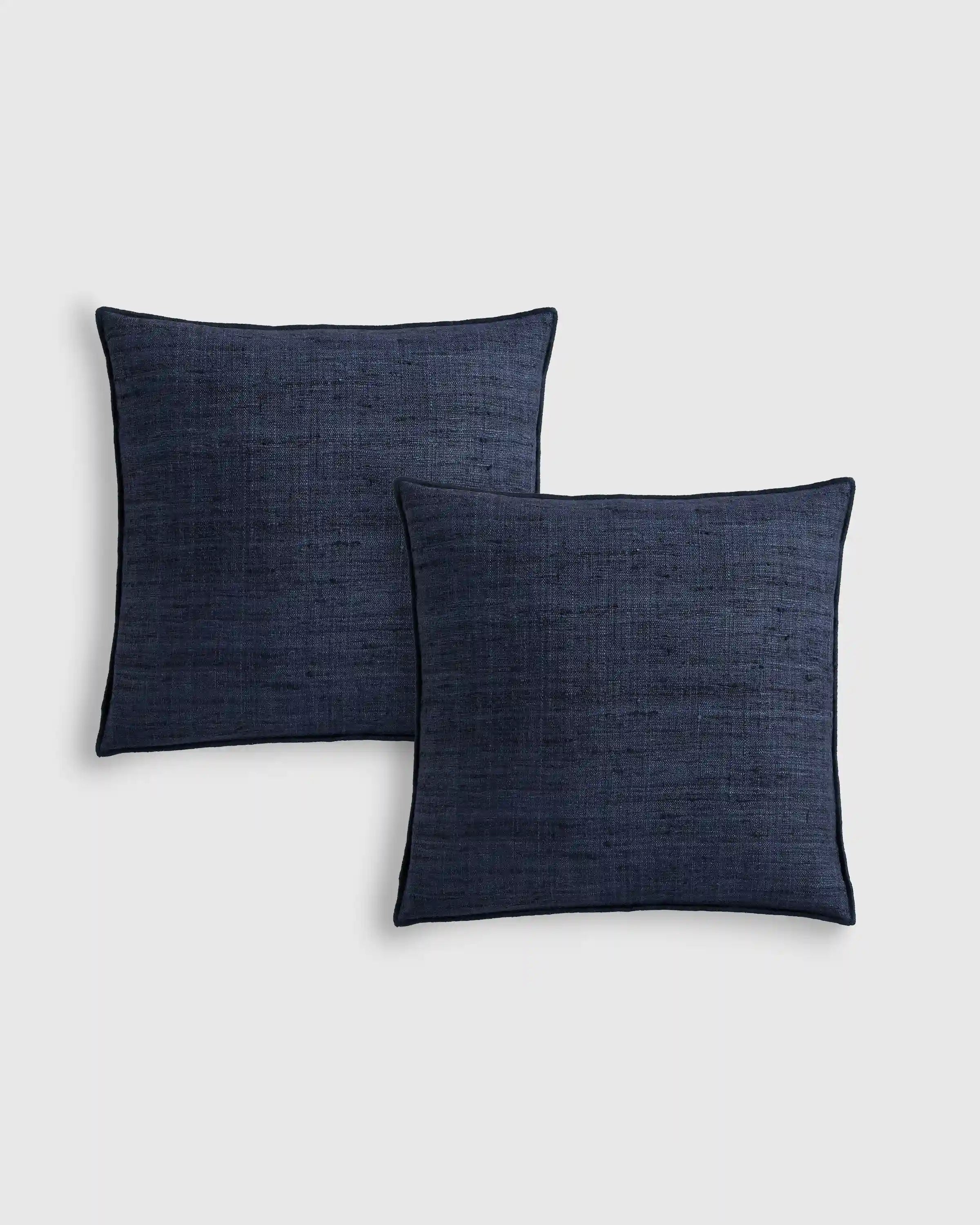 Raw Silk Textured Pillow Cover (Set of 2)