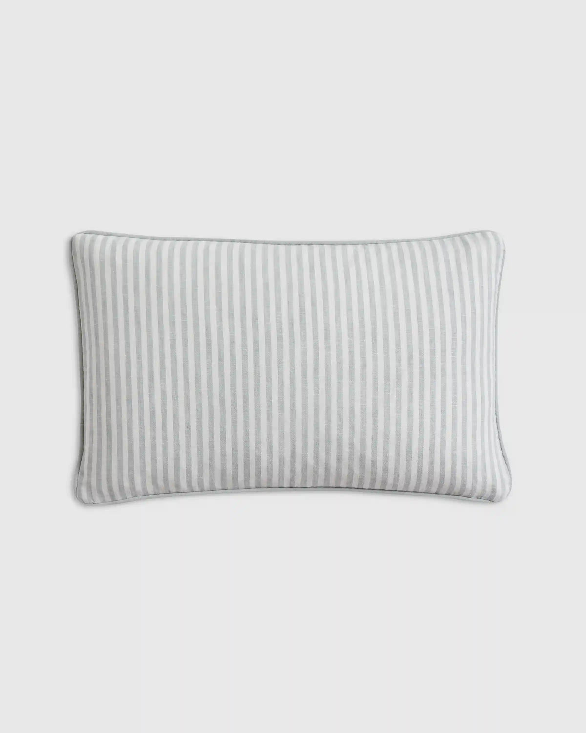 Piped Linen Stripe Pillow Cover