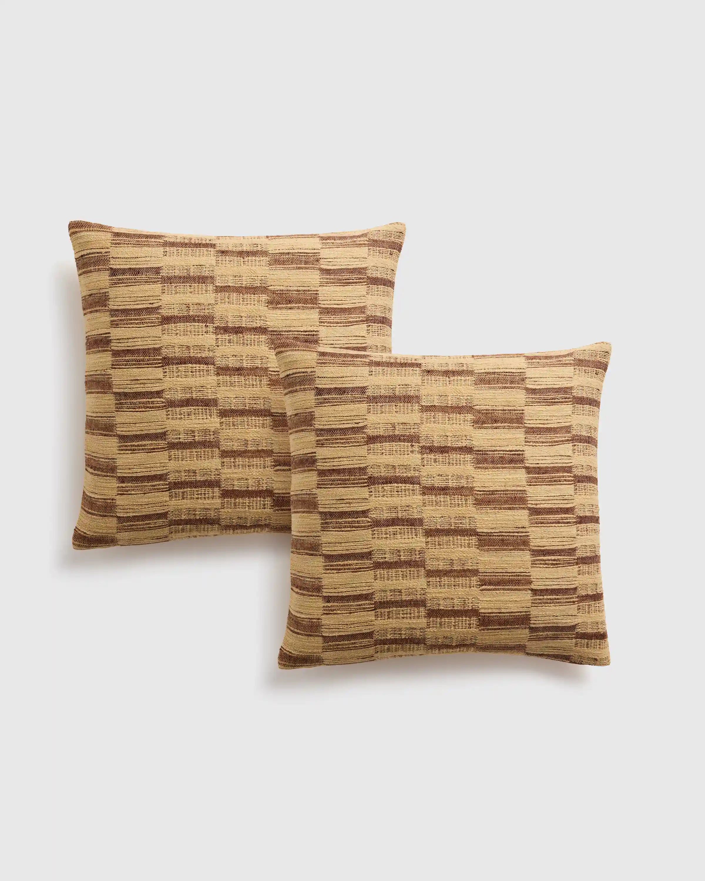 Geometric Silk Blend Pillow Cover (Set of 2)