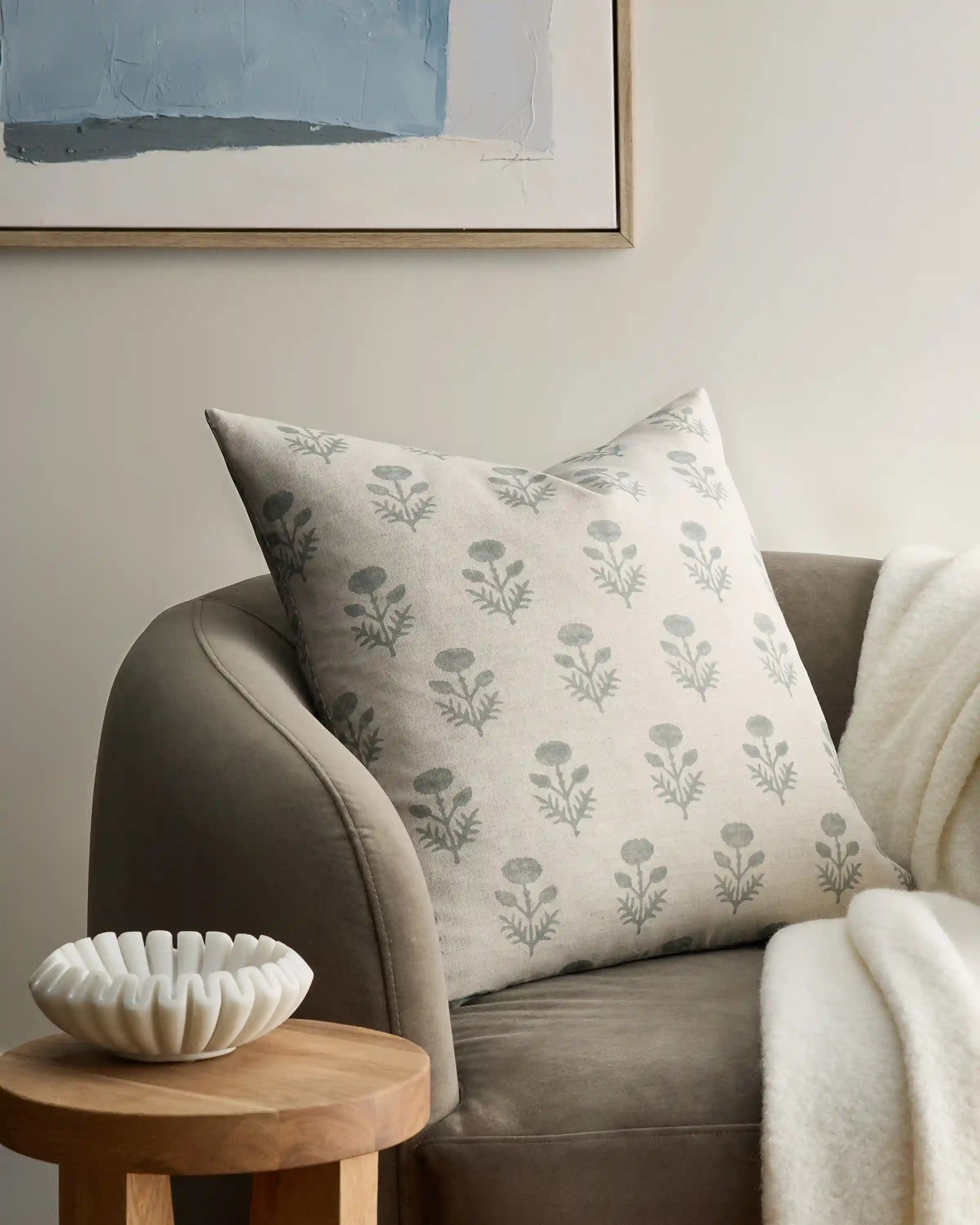 Reversible Block Print Pillow Cover (Set of 2)