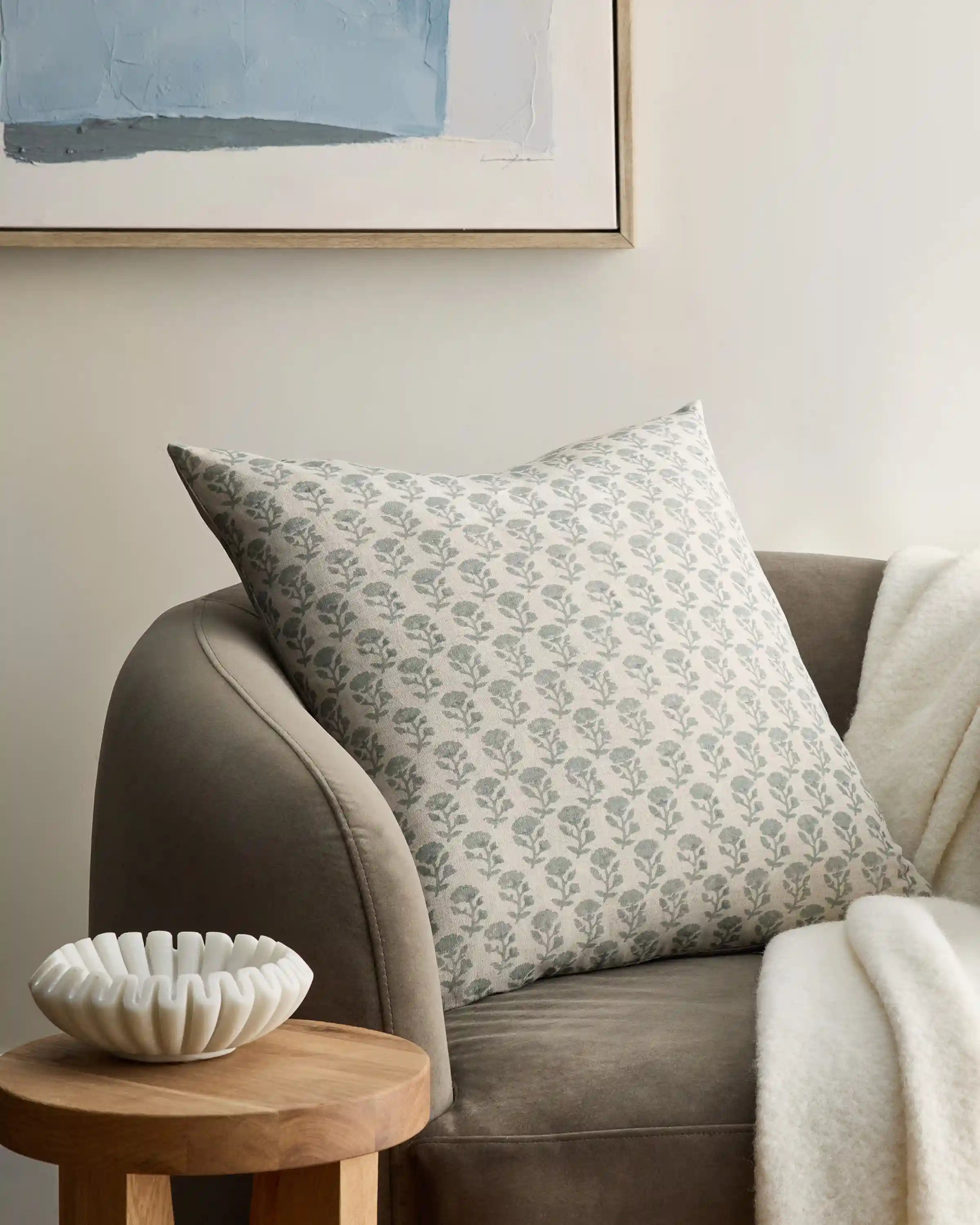 Reversible Block Print Pillow Cover (Set of 2)
