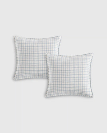 Plaid Cotton Pillow Cover (Set of 2)