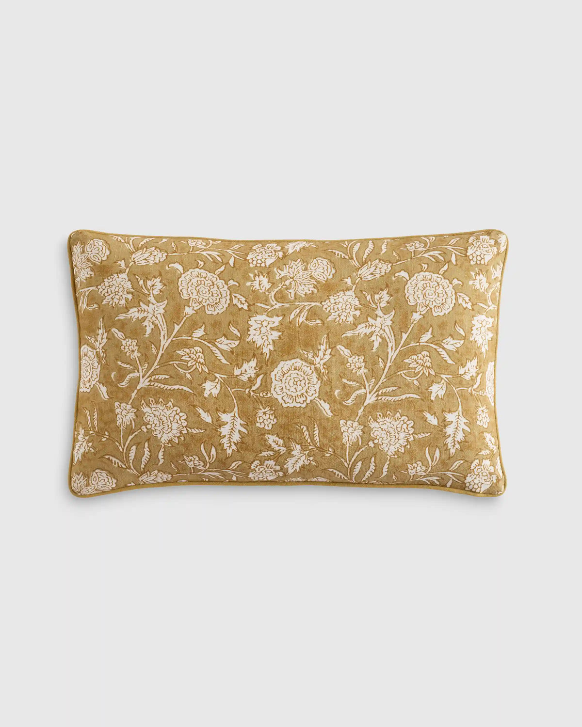 Linen Cotton Botanical Pillow Cover